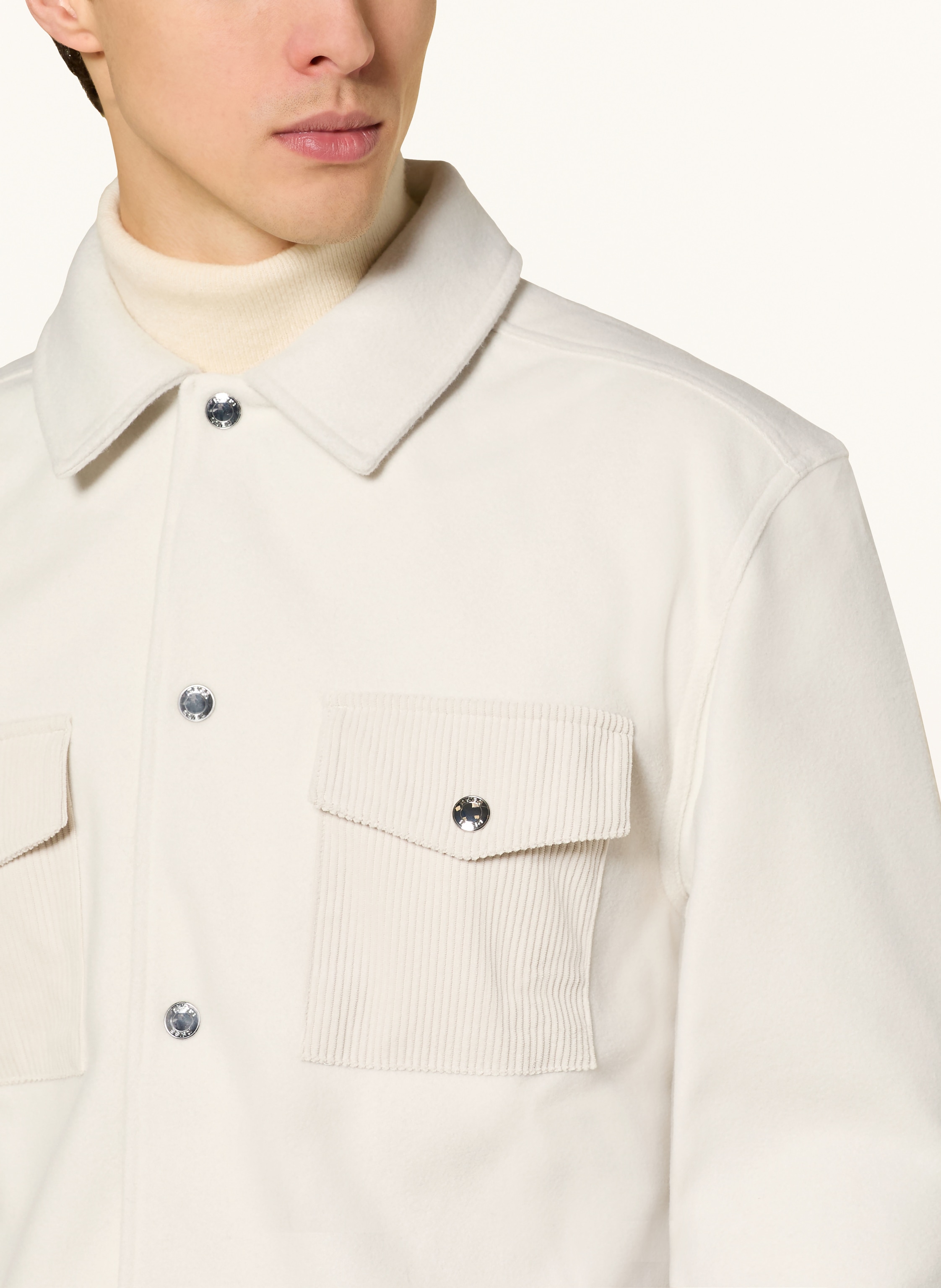 Thumbnail - Reiss Overshirt Scott weiss