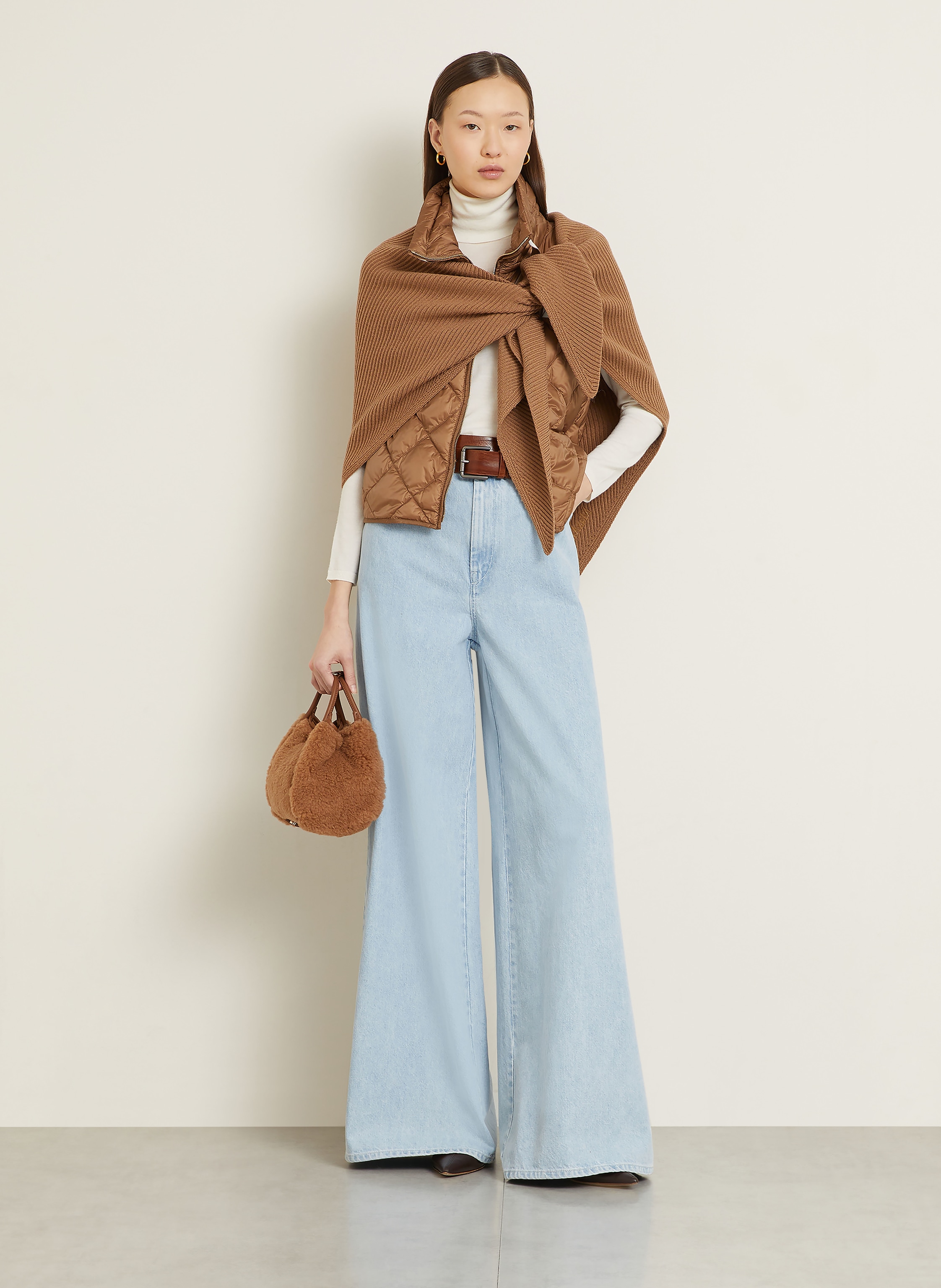 Thumbnail - Max Mara Handtasche Marine beige