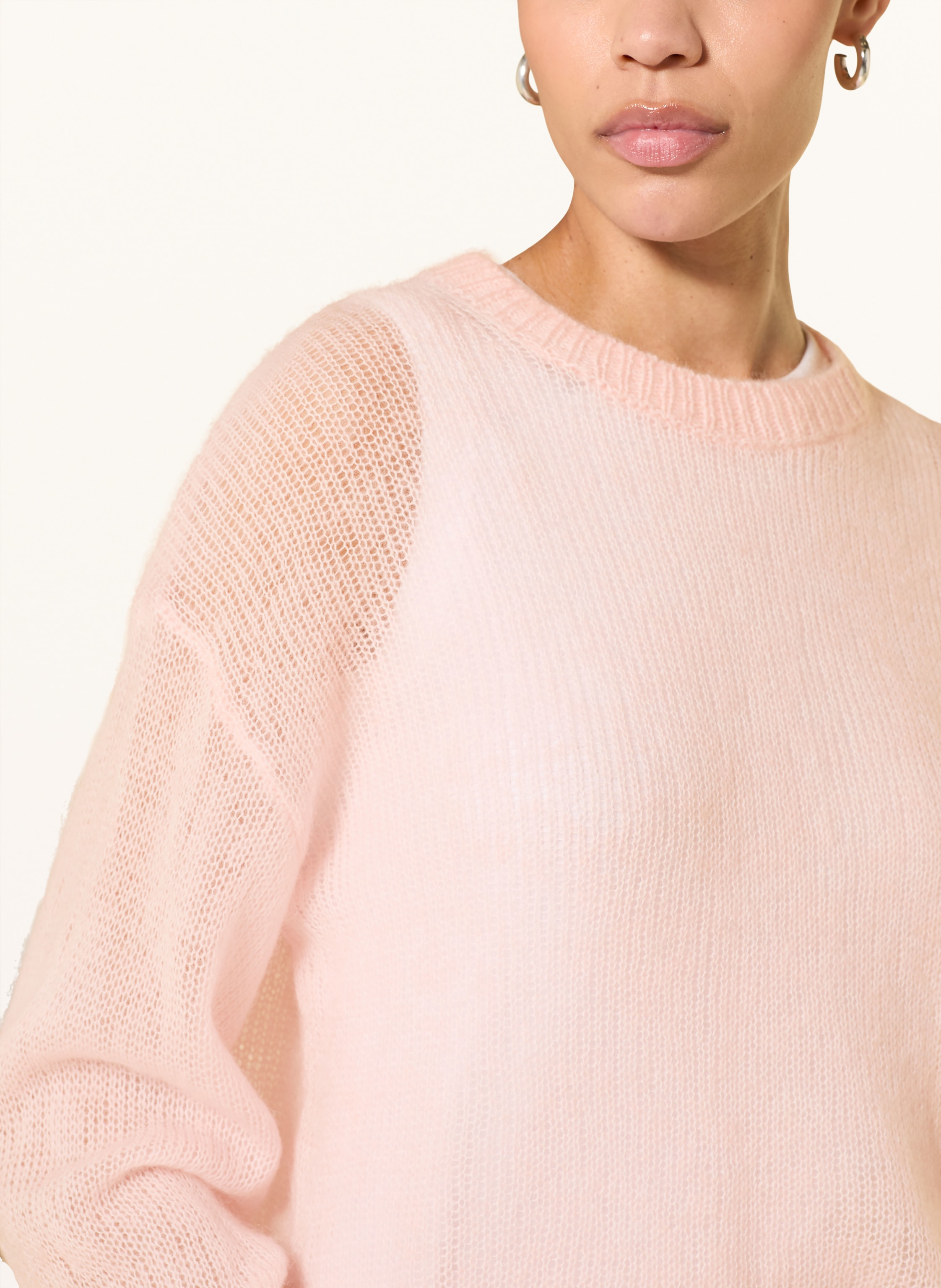 Thumbnail - Arket Pullover Mit Mohair rosa