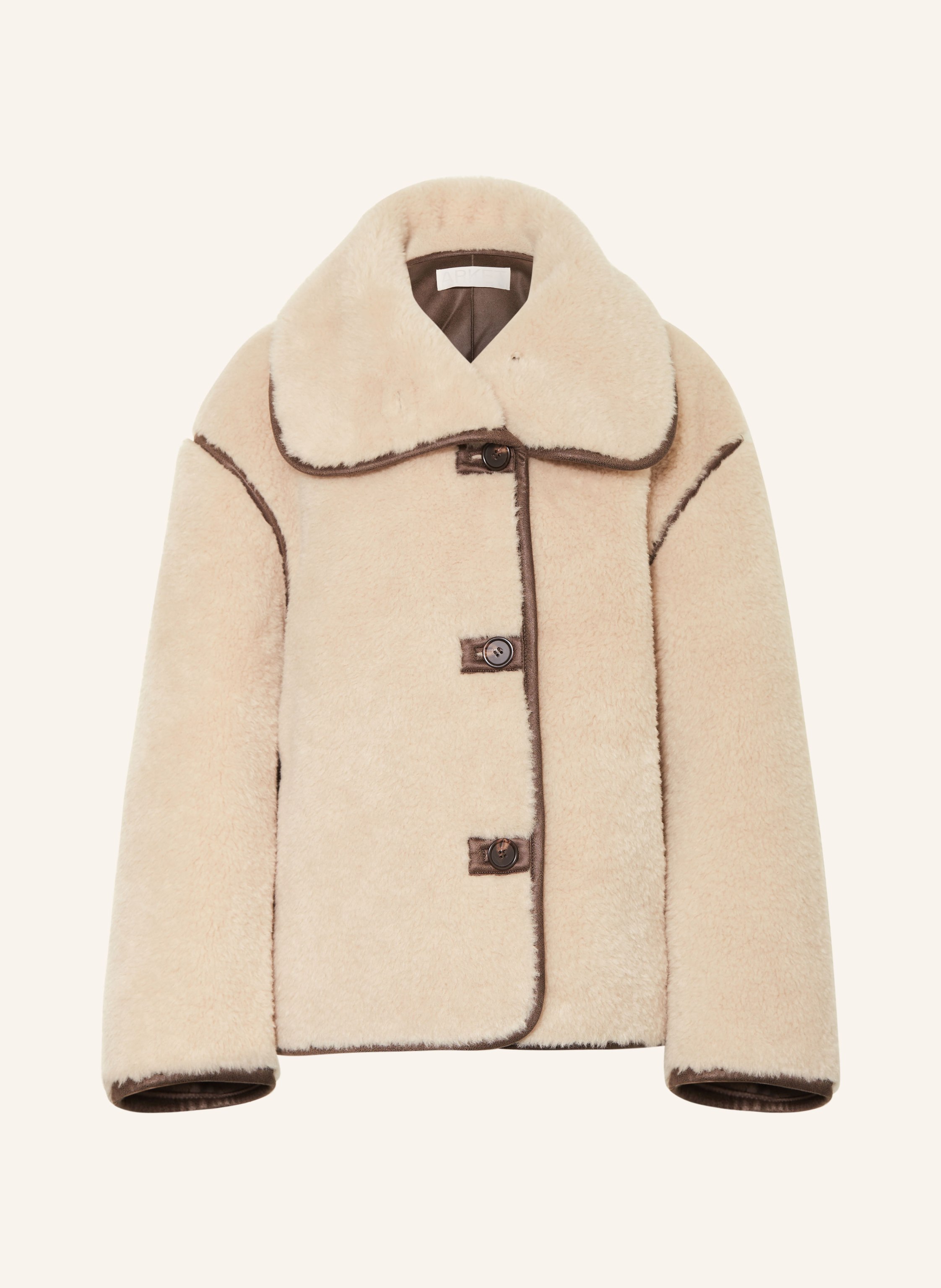 ARKET KunstfellJacke in beige