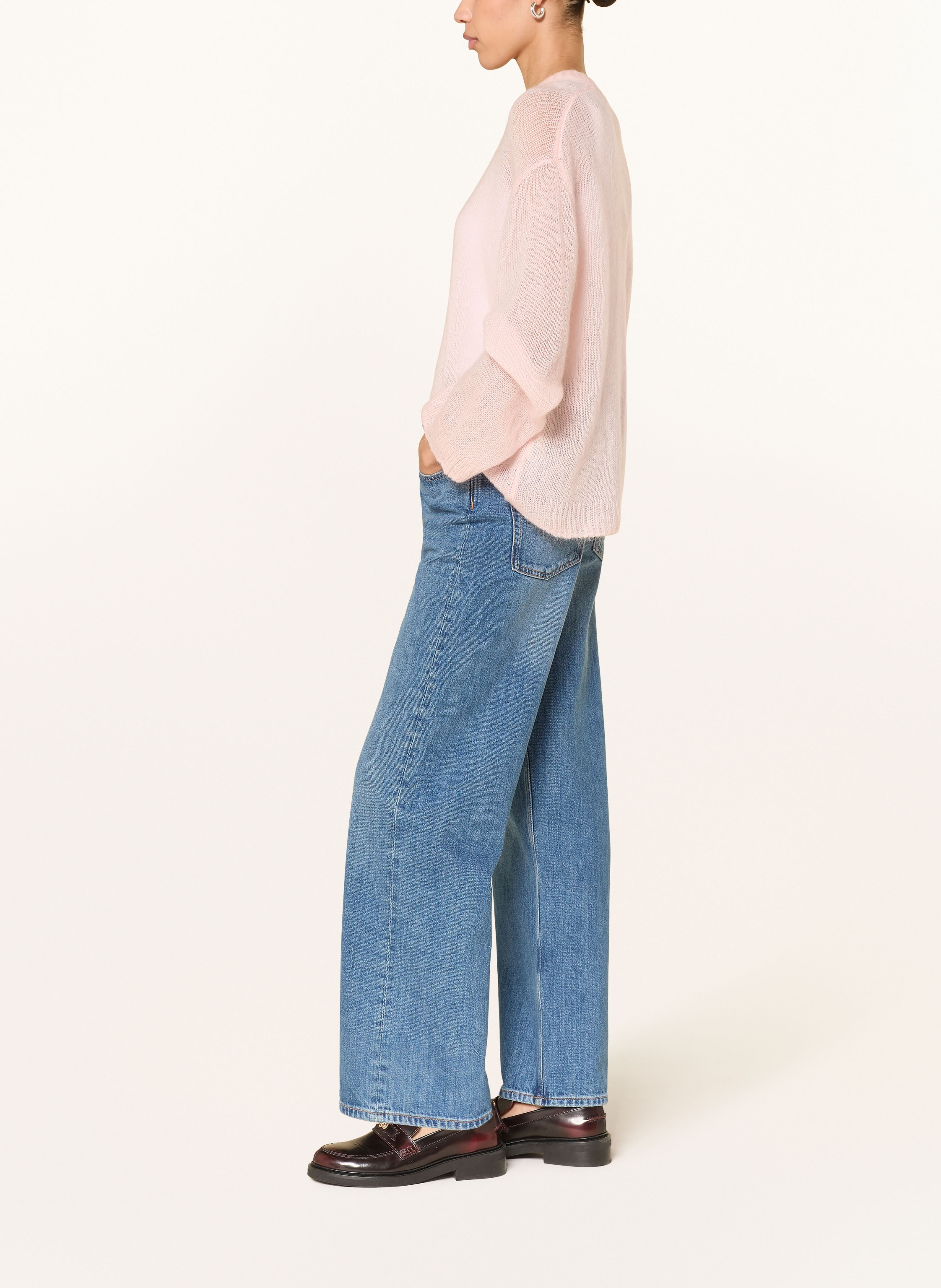 Thumbnail - Arket Wide Leg Jeans Coral blau