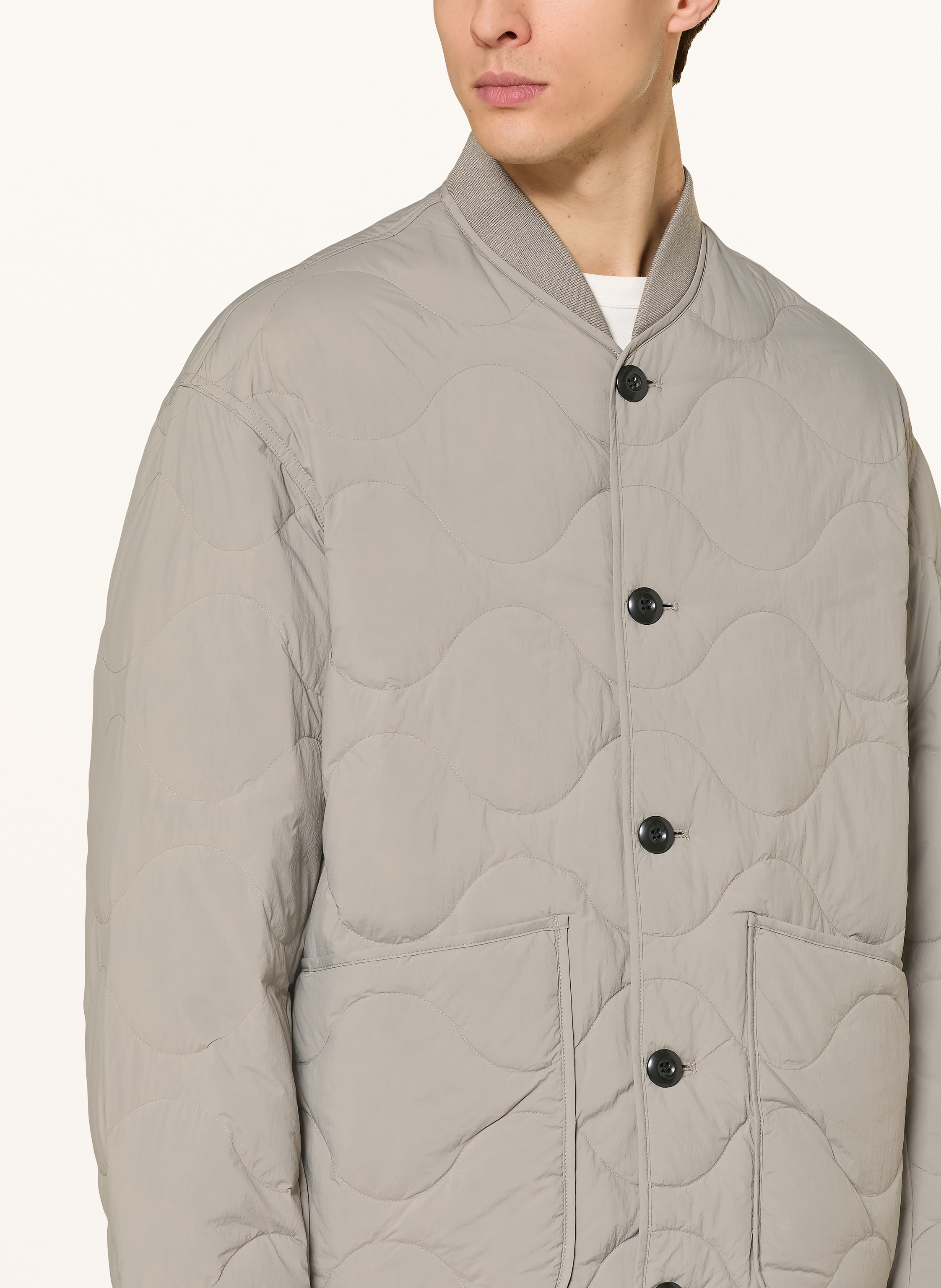 Thumbnail - Arket Lightweight-Daunenjacke grau