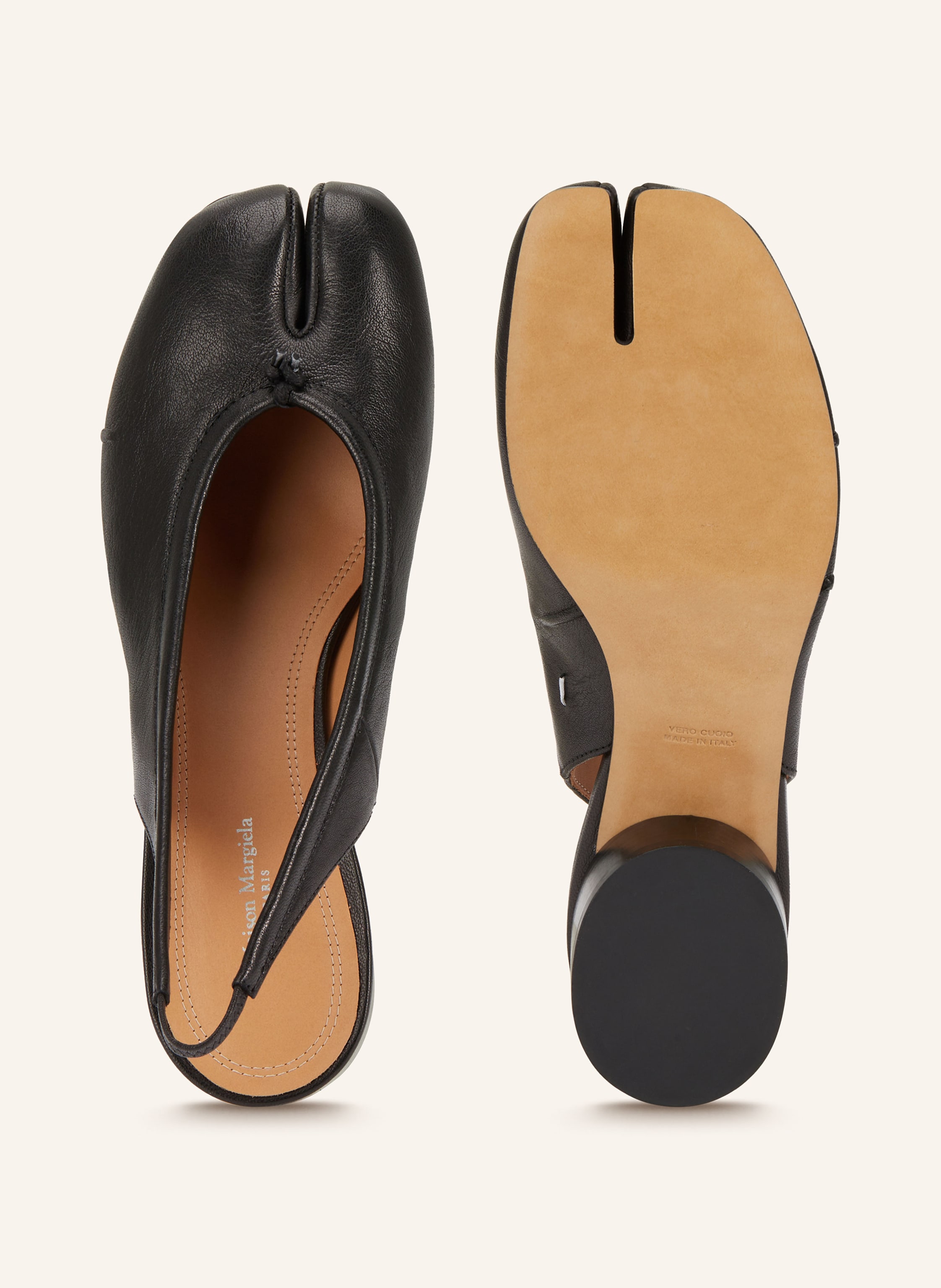 Thumbnail - Maison Margiela Slingpumps Tabi schwarz