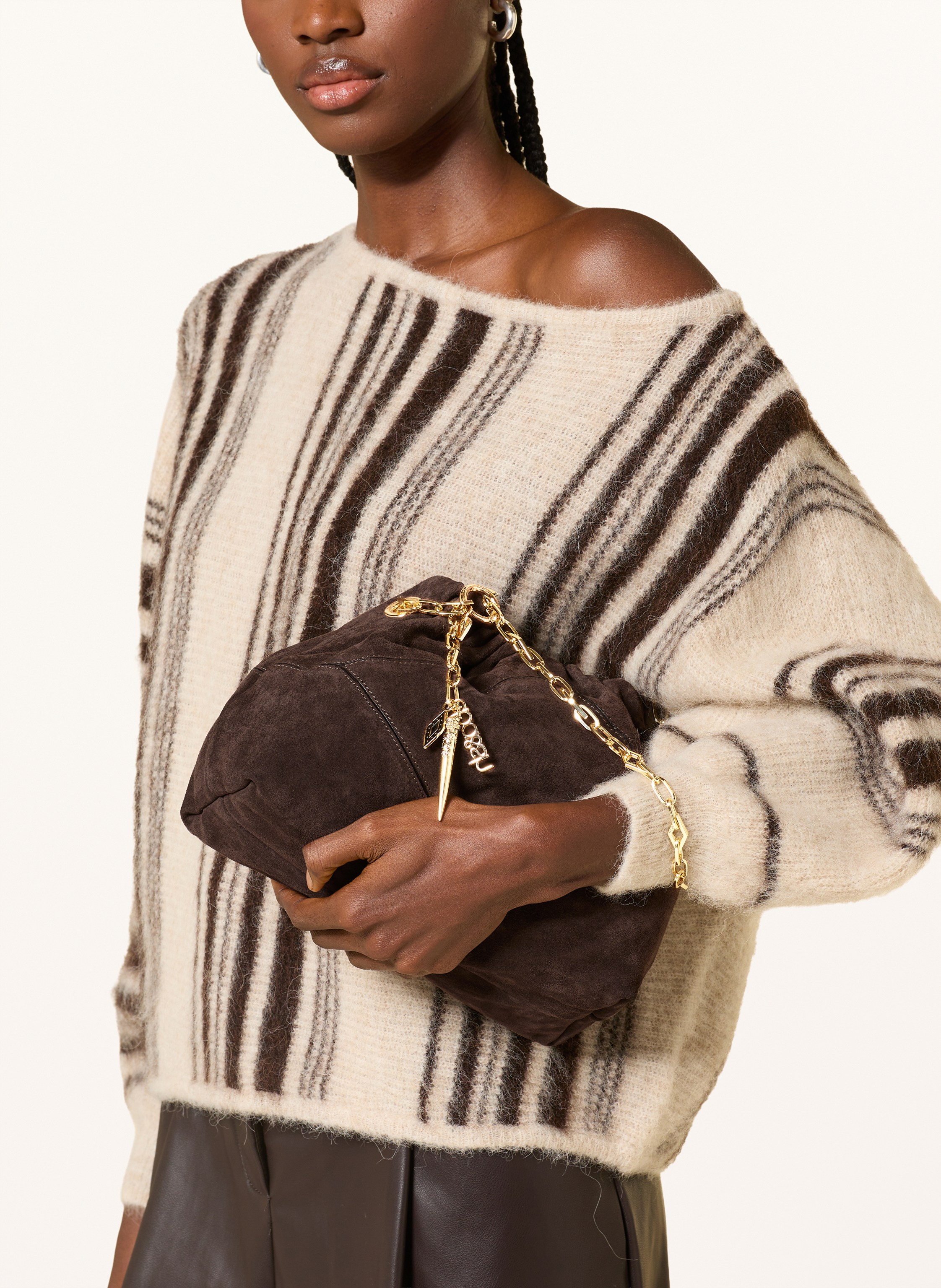 Thumbnail - Ba&Sh Umhängetasche June Mini braun