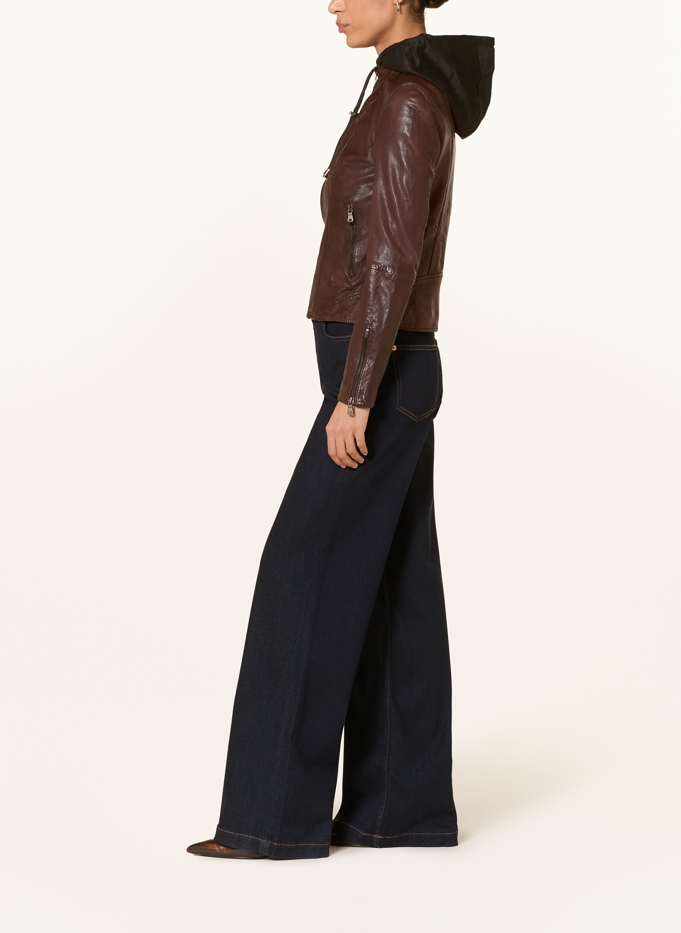 Thumbnail - Ricano Lederjacke Dalia braun