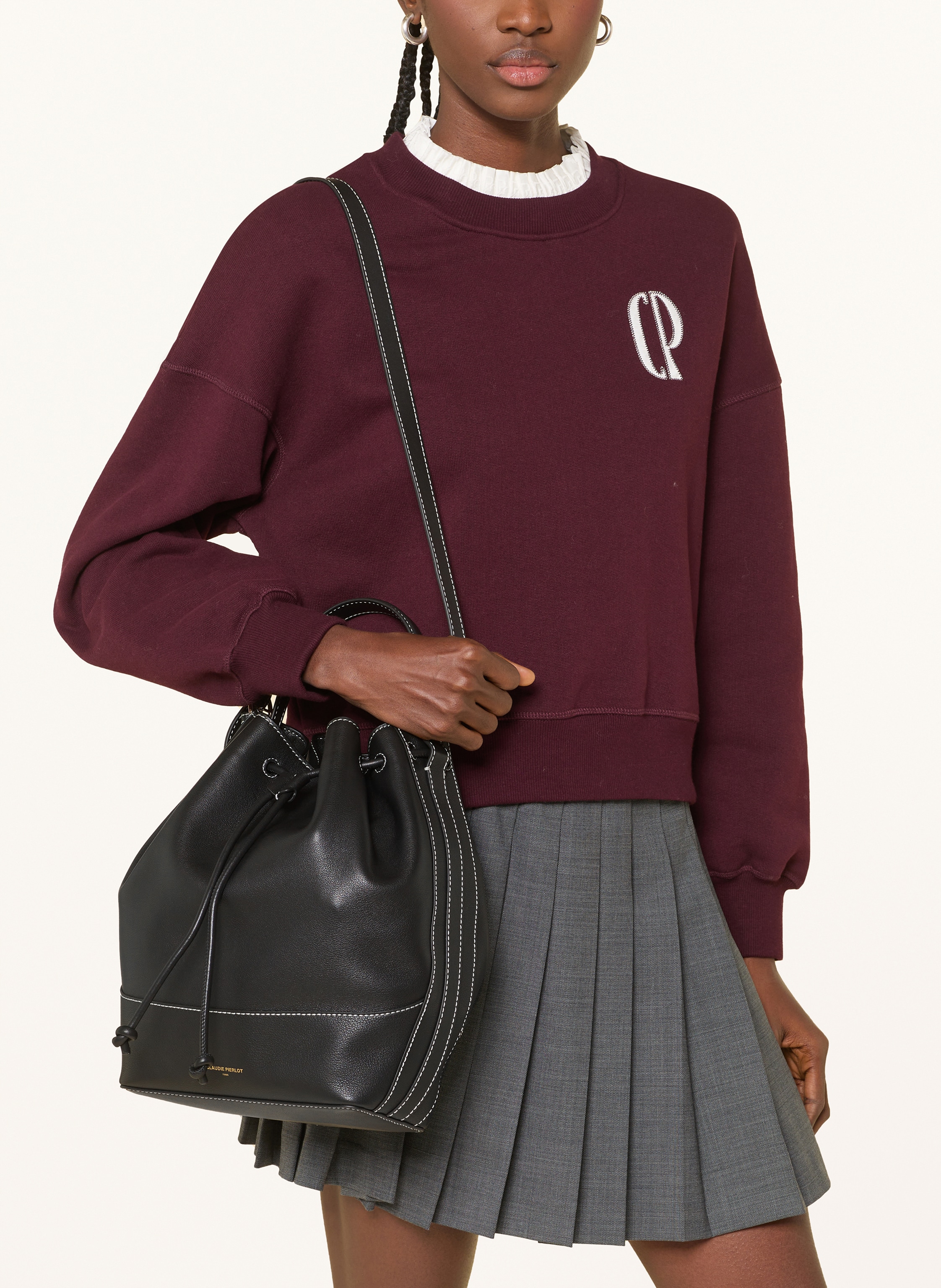 Thumbnail - Claudie Pierlot Beuteltasche schwarz