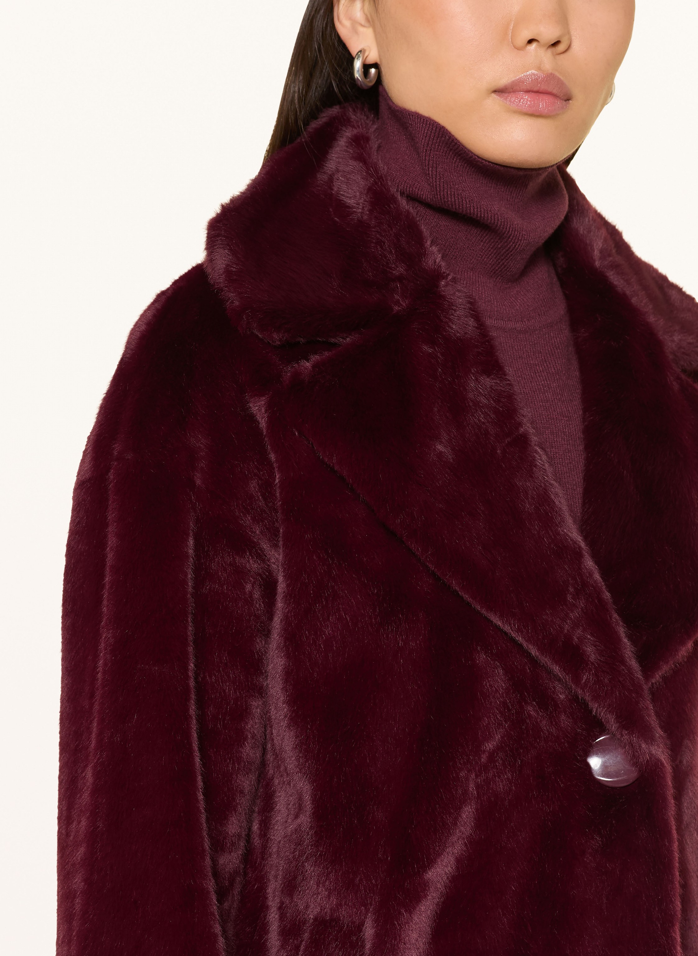 Thumbnail - Joseph Ribkoff Kunstfell-Mantel rot