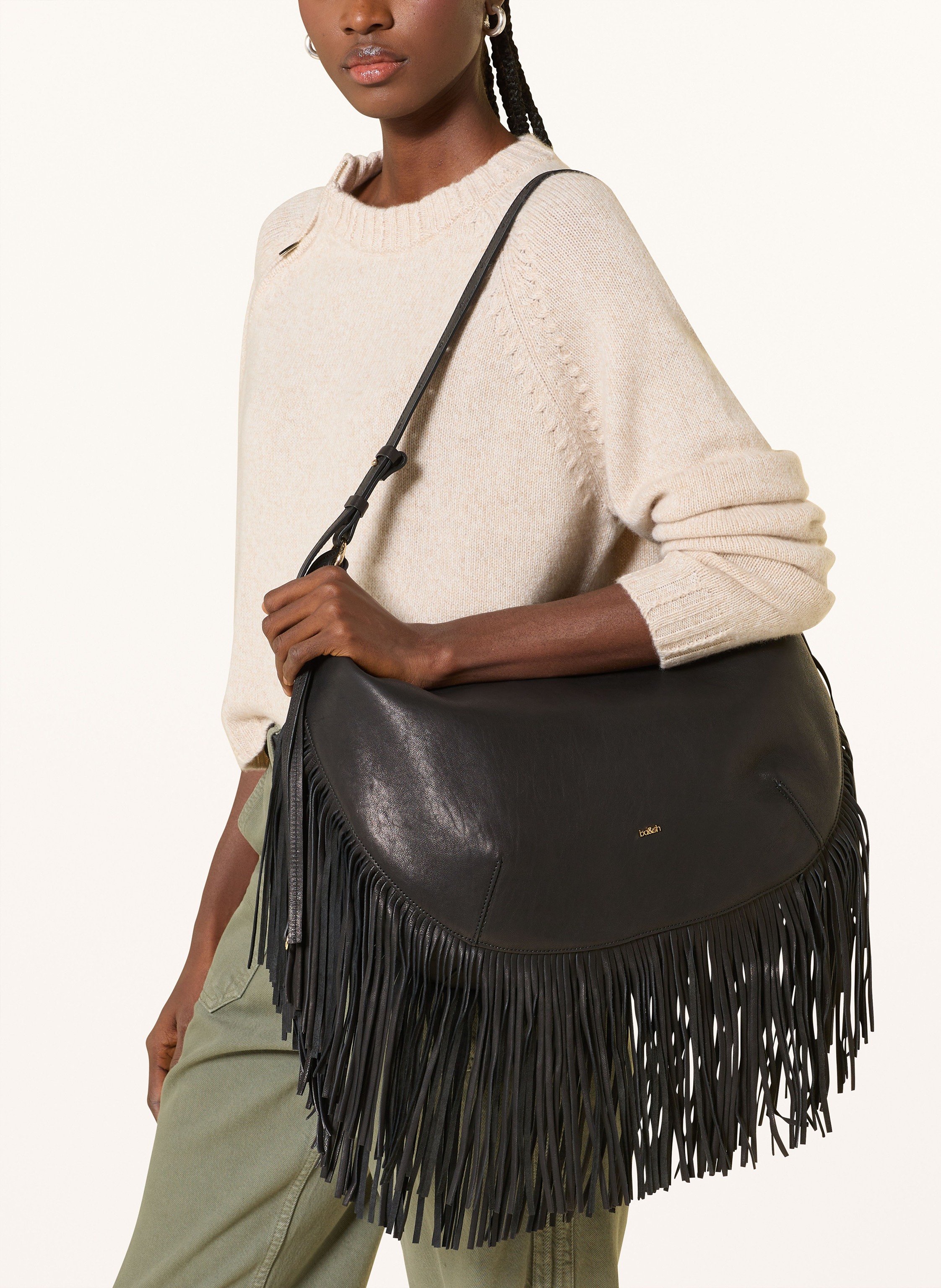 Thumbnail - Ba&Sh Schultertasche Swing schwarz