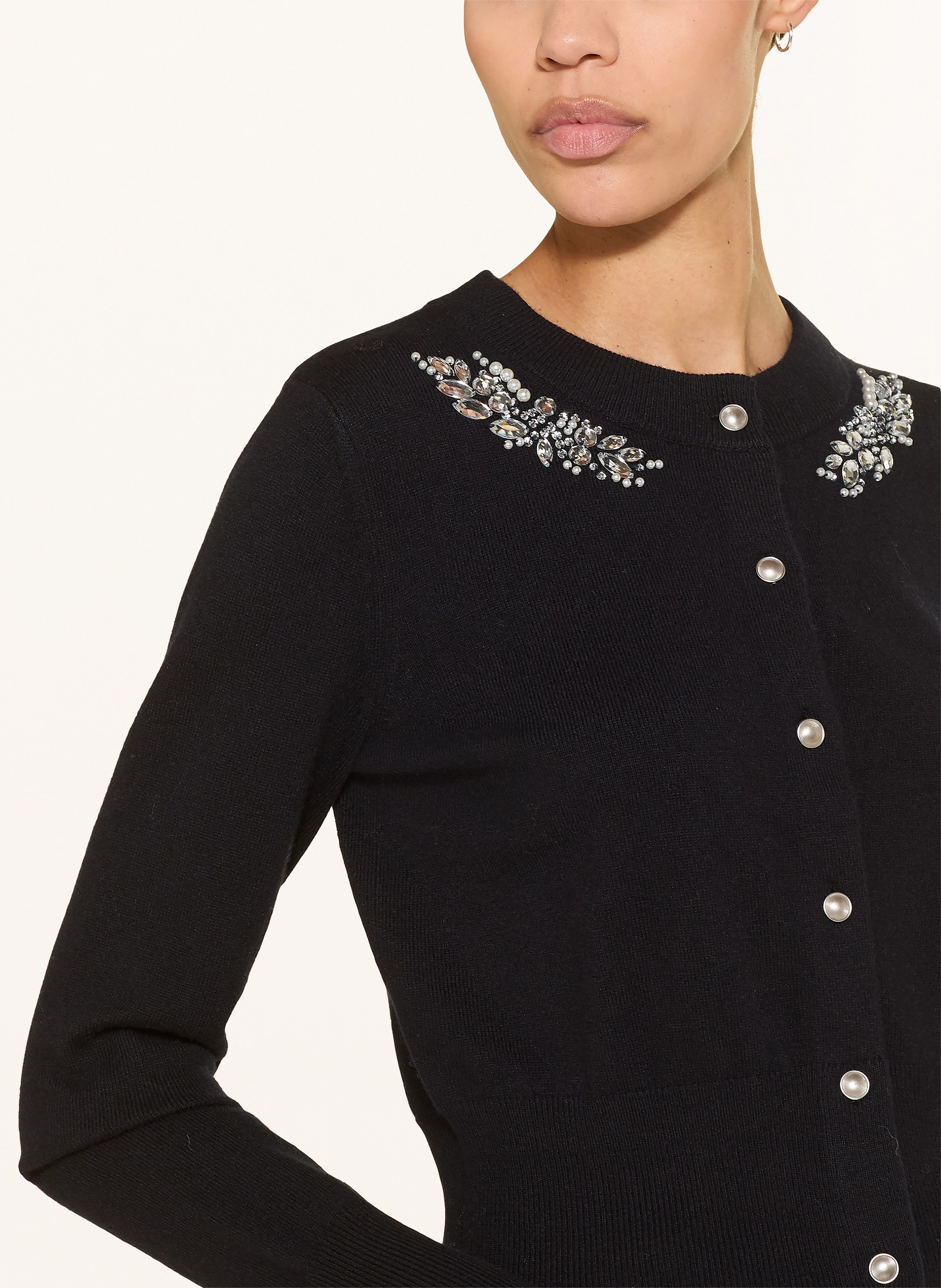 Thumbnail - Hobbs Strickjacke Penelope Mit Schmucksteinen blau