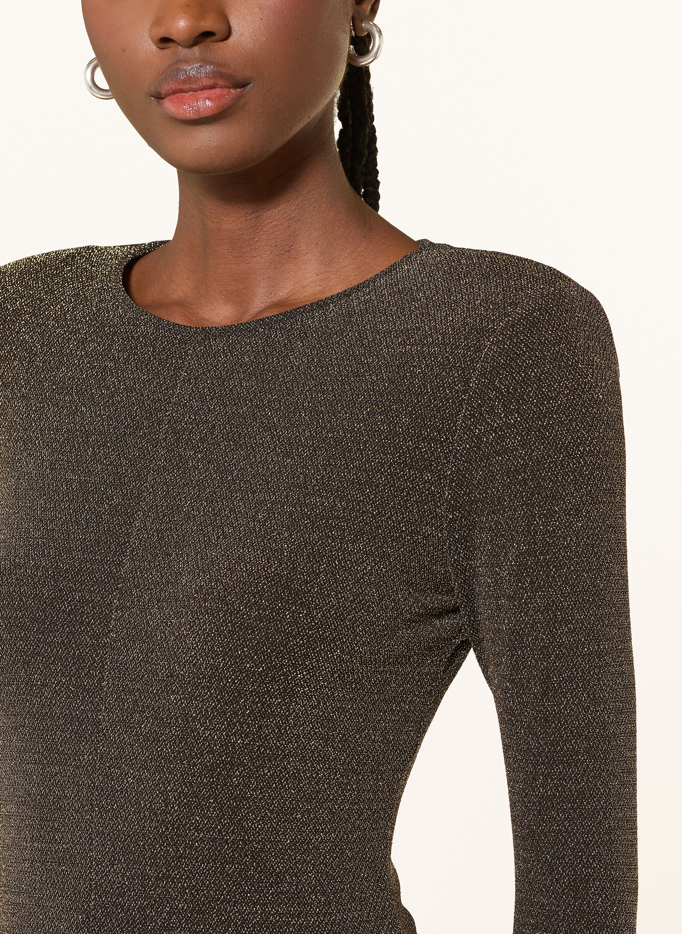 Thumbnail - Reiss Longsleeve Saraphina Mit Glitzergarn gold