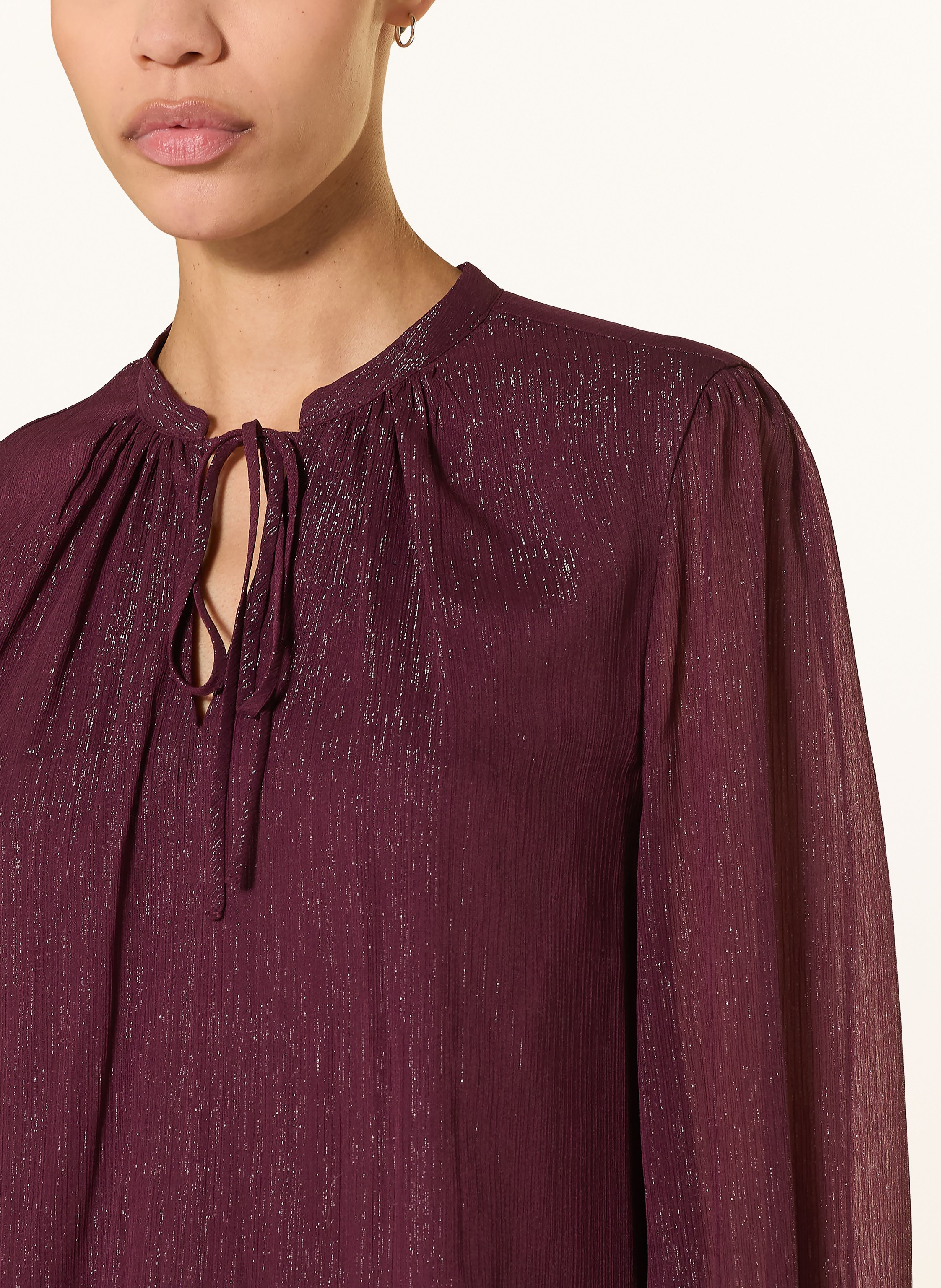 Thumbnail - Hobbs Bluse Vivien Mit Glitzergarn lila