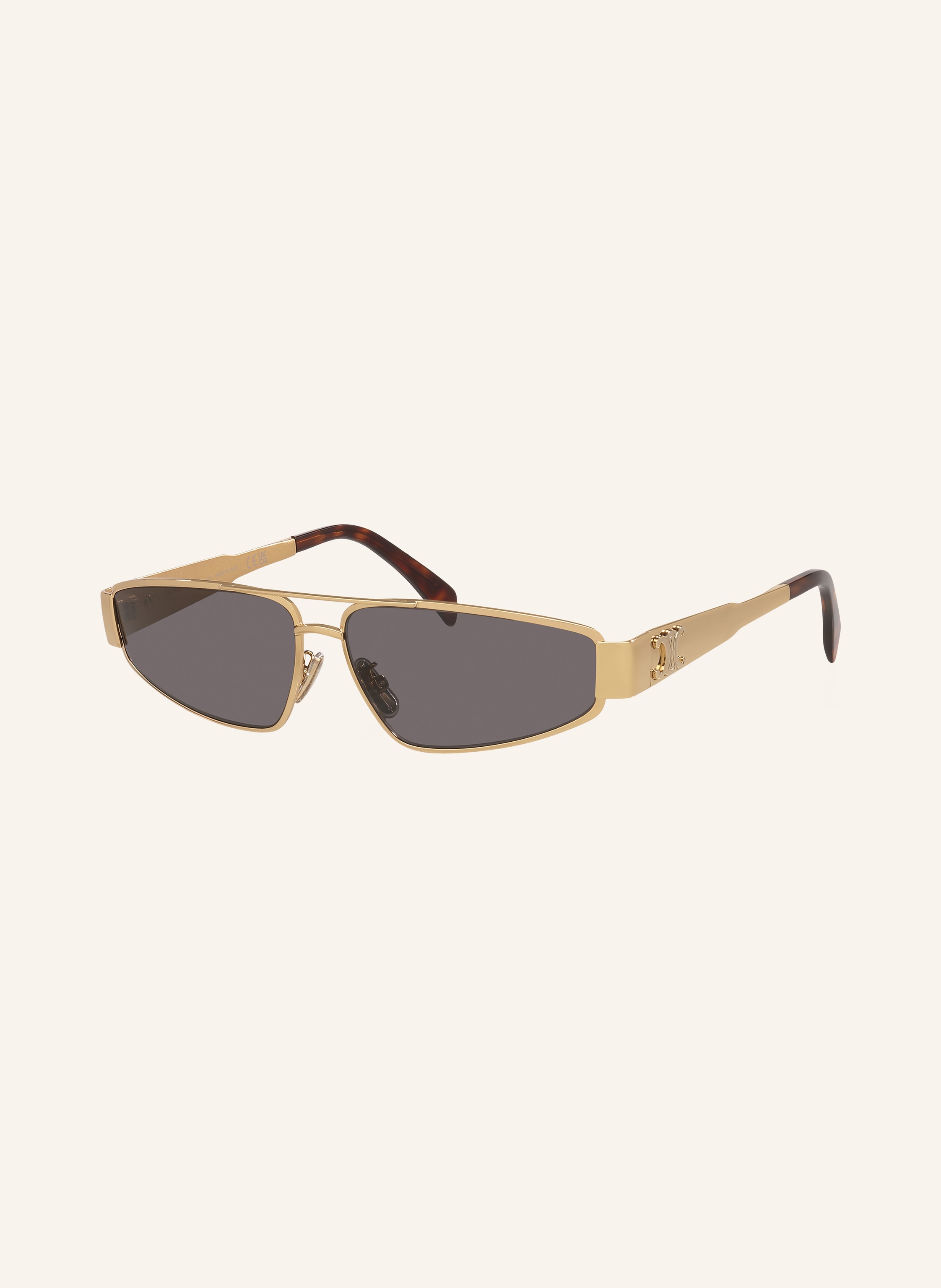 Celine Celine Sonnenbrille cl000572 gelb in GOLD/ GRAU