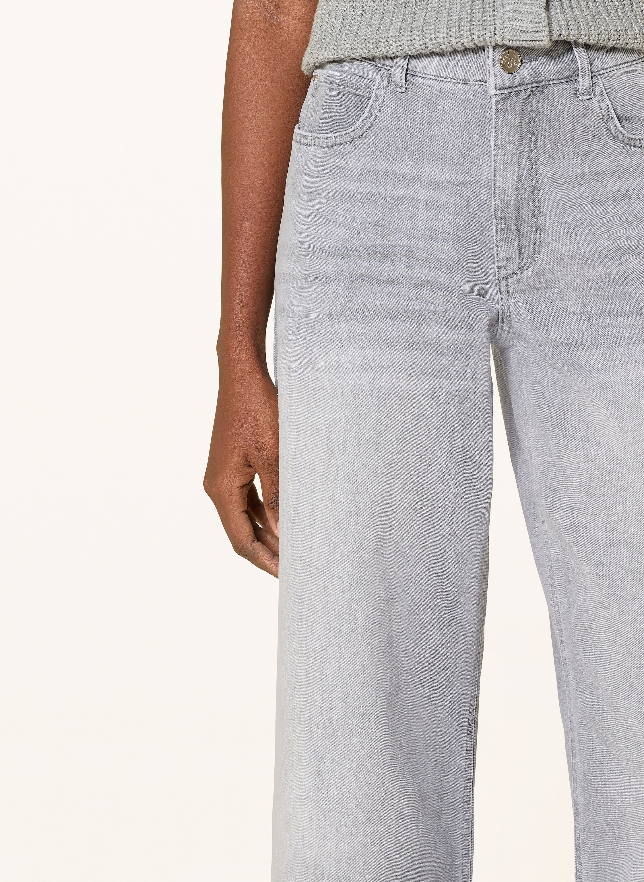 Thumbnail - Milano Italy Wide Leg Jeans grau