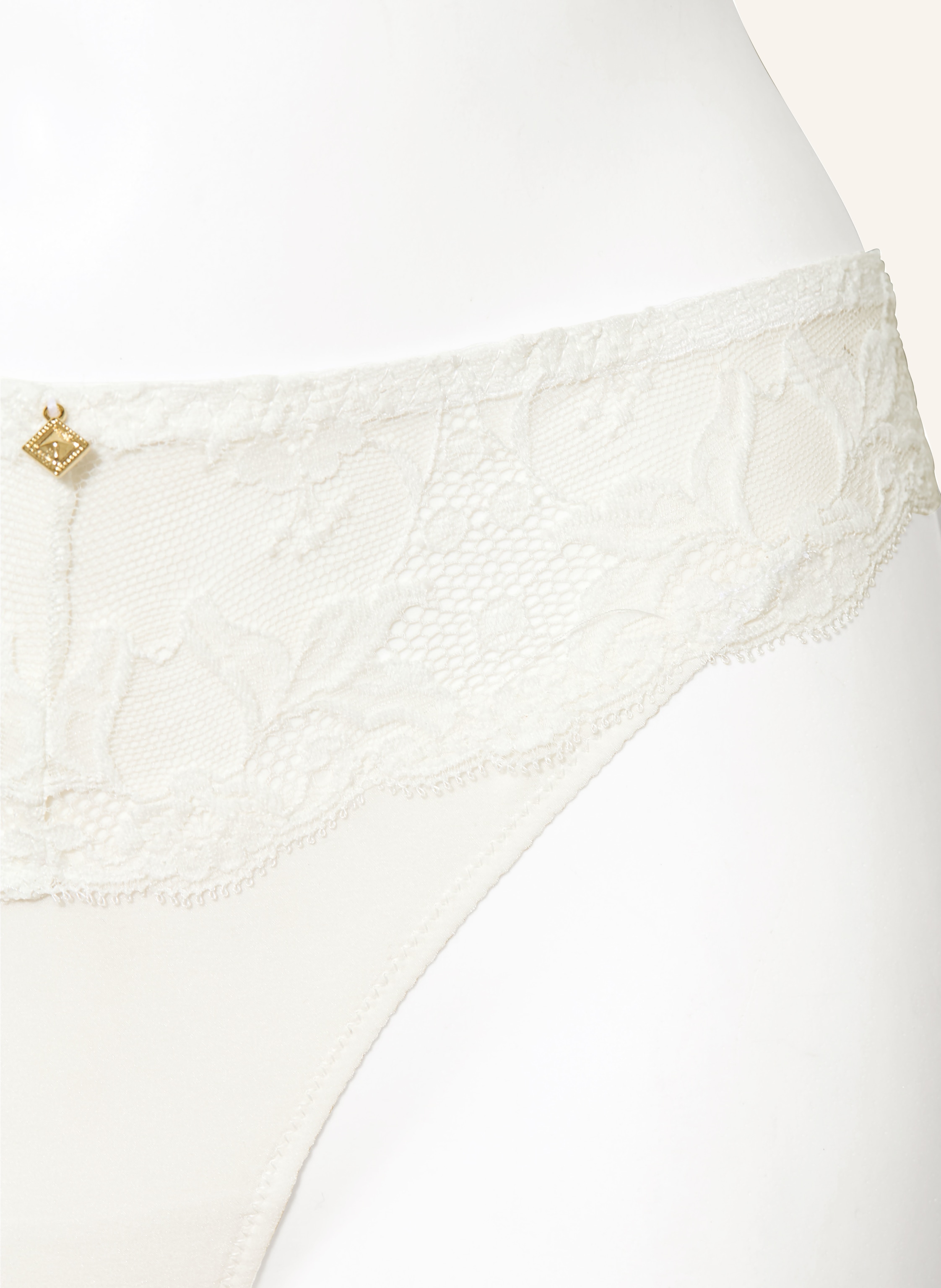 Thumbnail - Aubade String Kiss Of Love Mit Schmucksteinen weiss