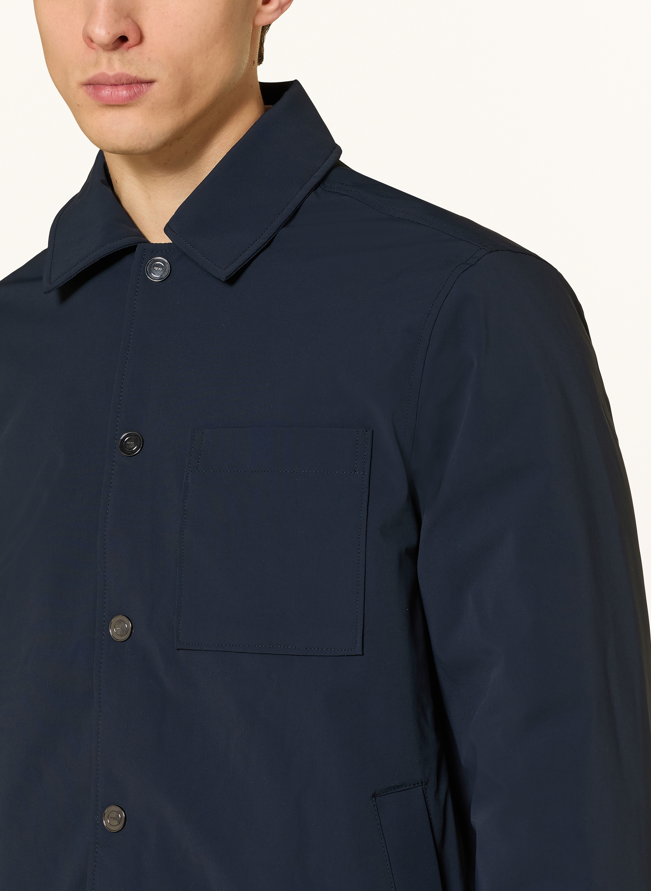 Thumbnail - Reiss Overjacket Parker blau