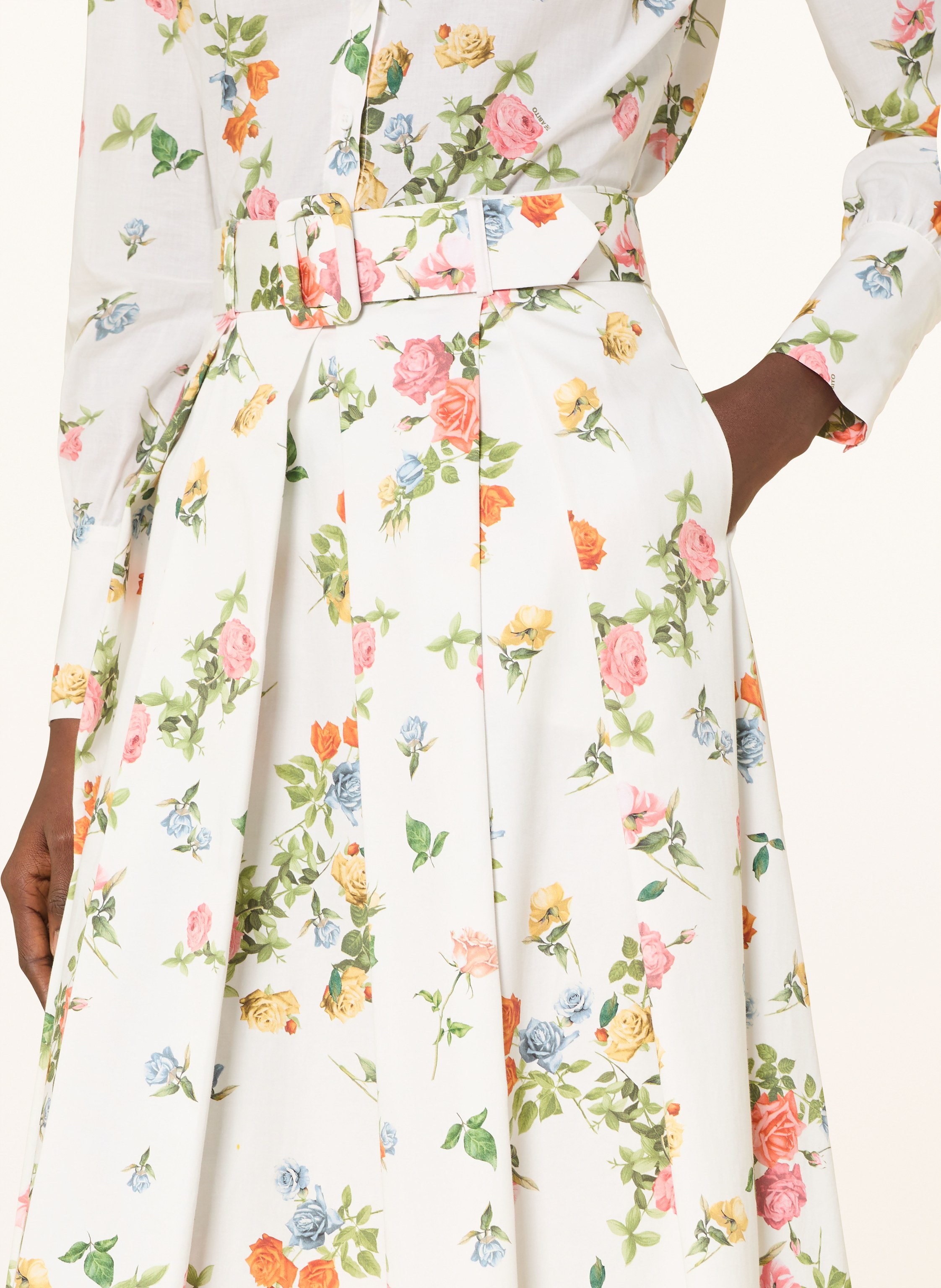 Thumbnail - The Abito Faltenrock weiss