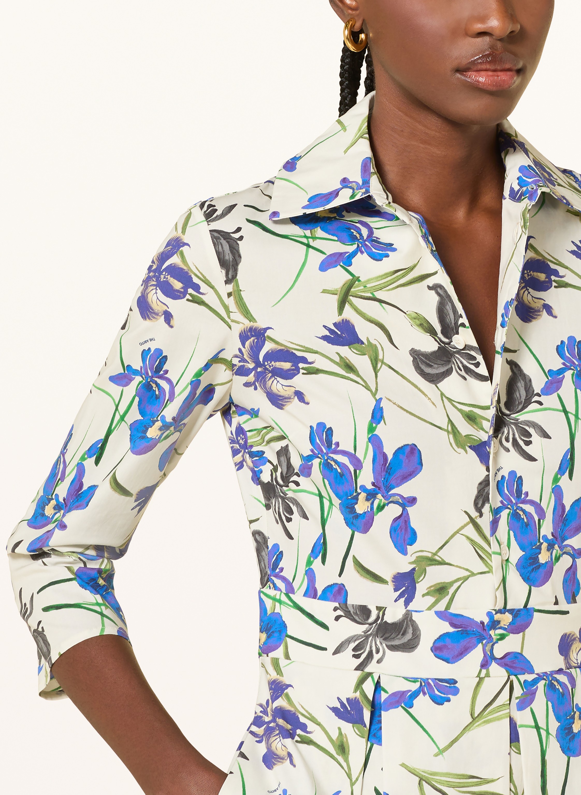 Thumbnail - The Abito Hemdblusenkleid Mit 3/4-Arm lila