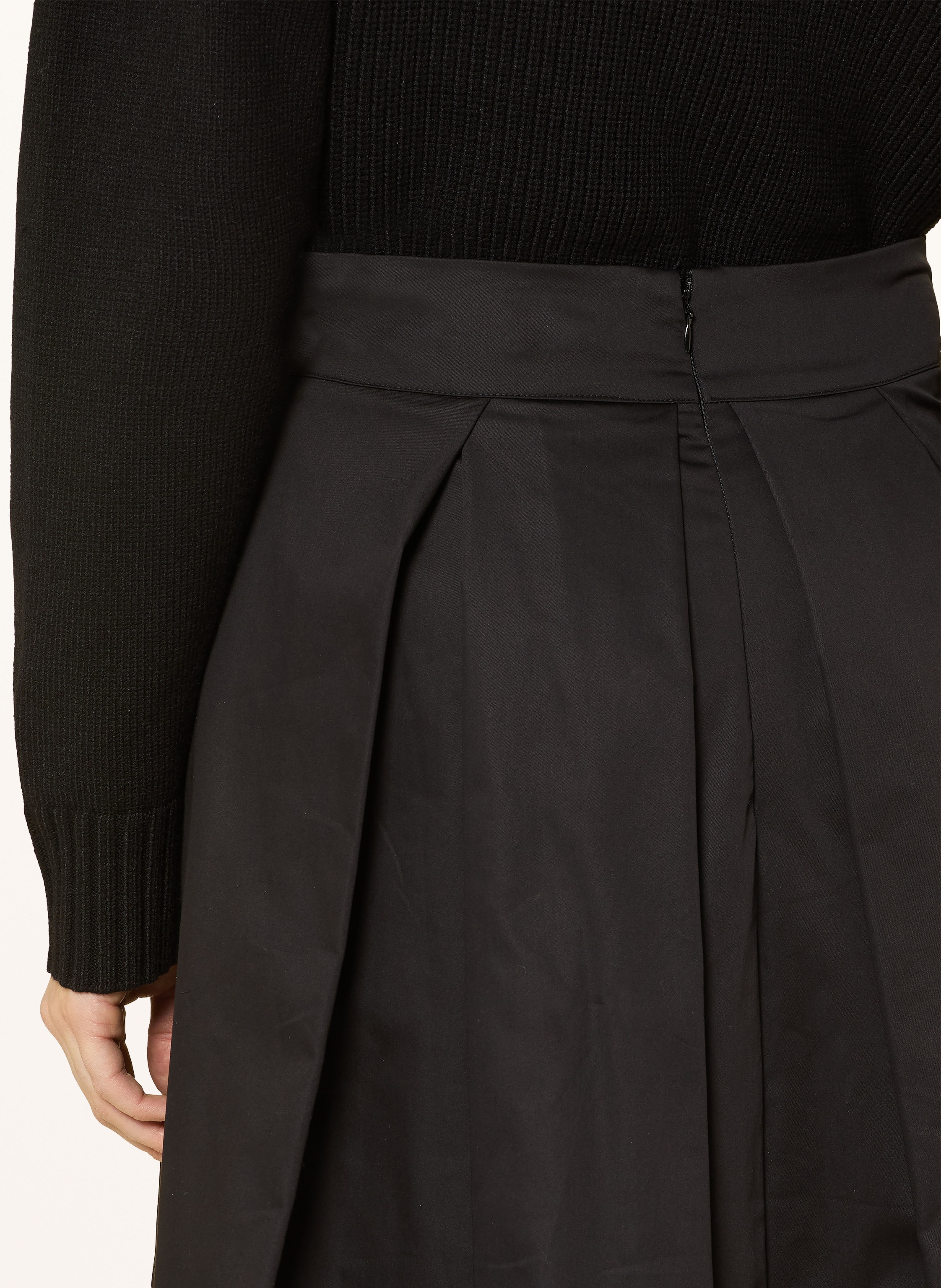 Thumbnail - Phase Eight Faltenrock Trinity schwarz