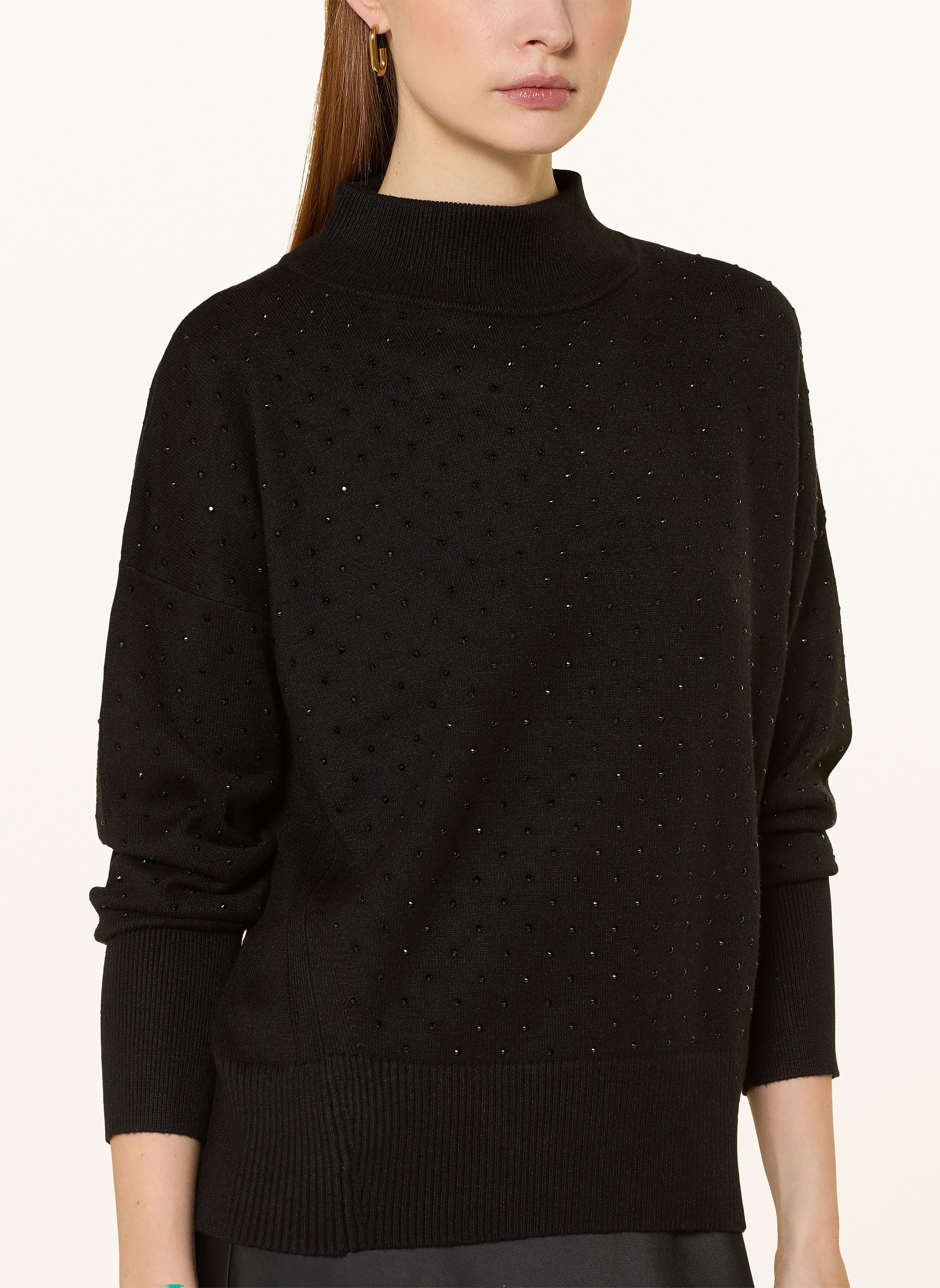 Thumbnail - Phase Eight Pullover Steph Mit Schmucksteinen schwarz