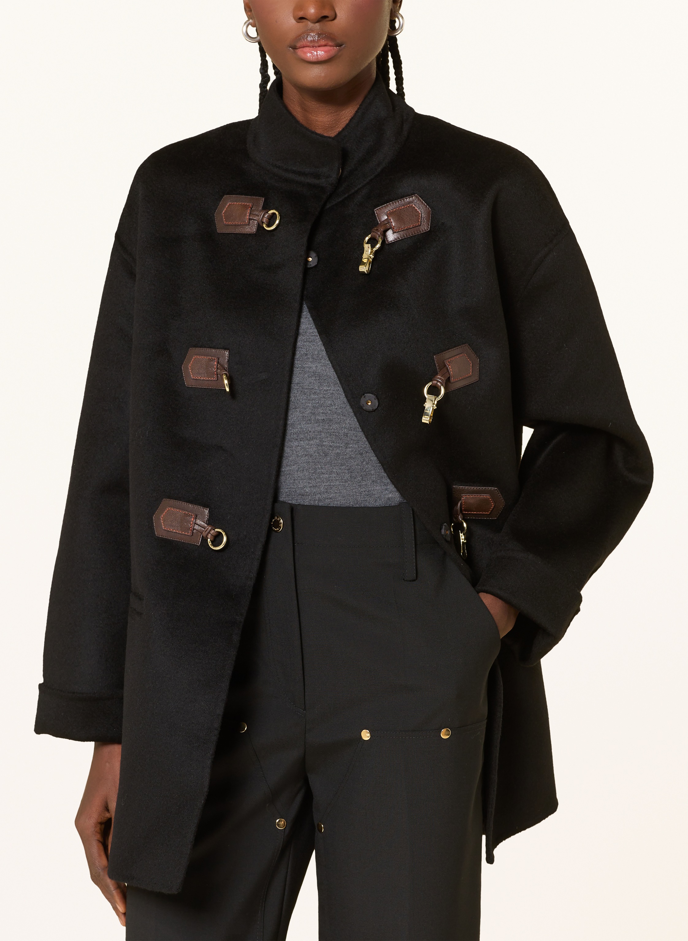 Thumbnail - Sandro Dufflecoat schwarz