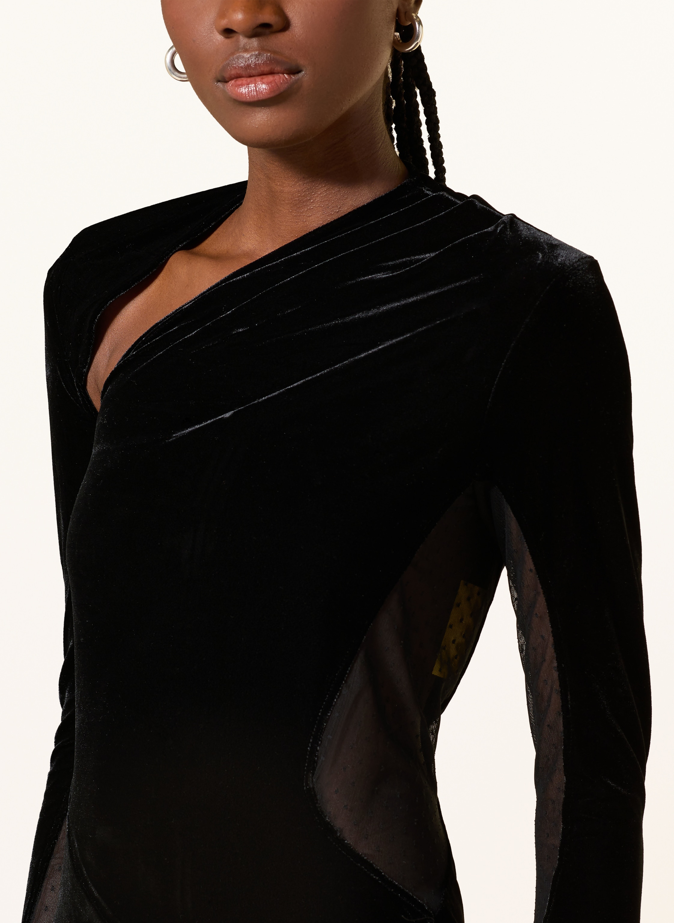 Thumbnail - Reiss Cocktailkleid Kass Mit Cut-Out schwarz