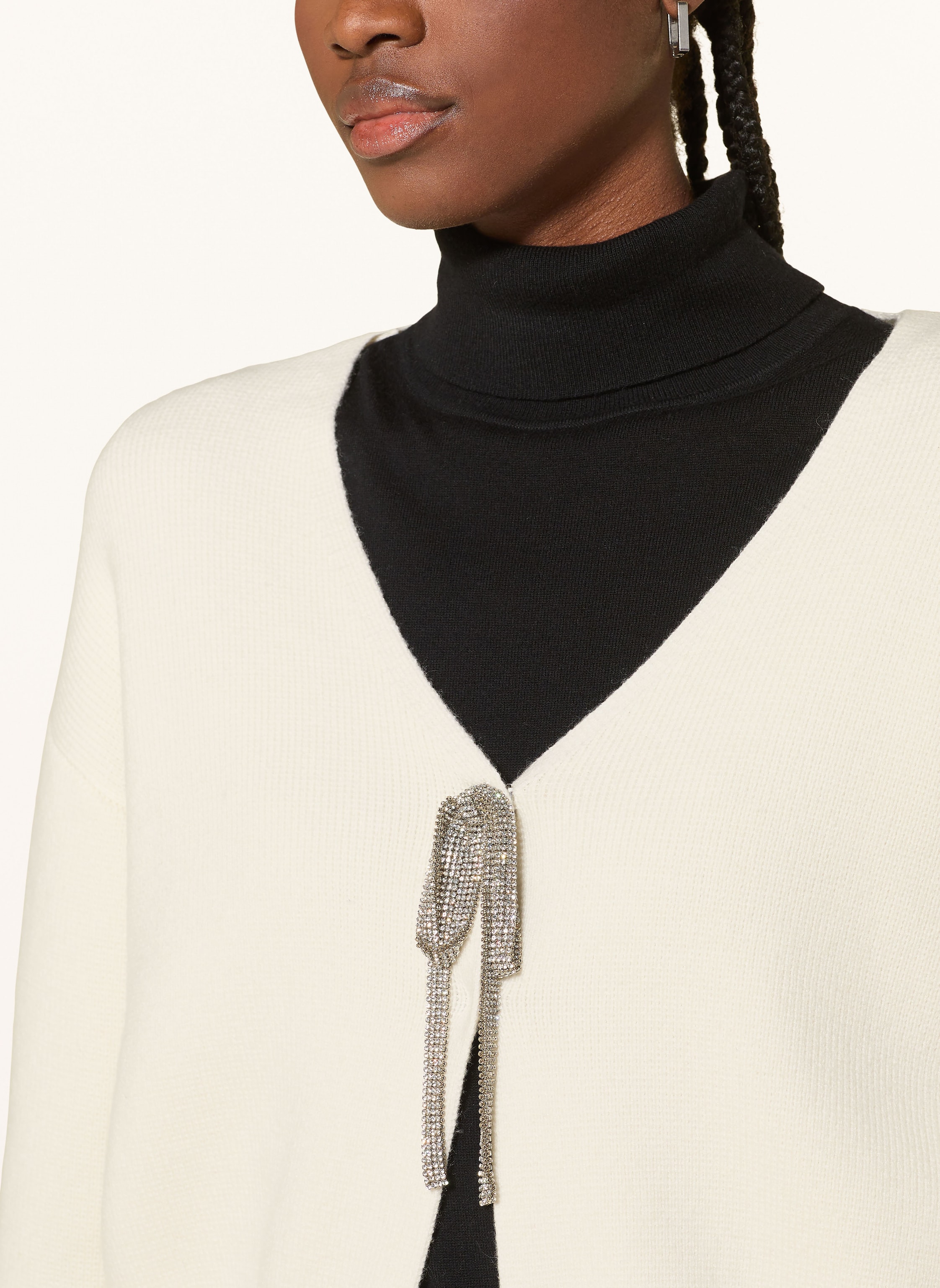 Thumbnail - Reiss Strickjacke Beau weiss