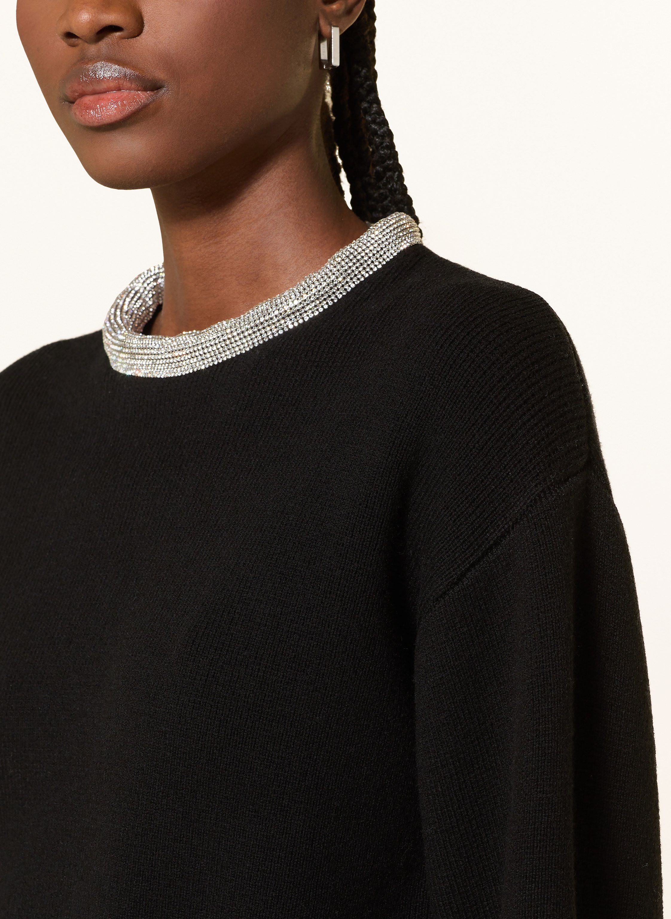 Thumbnail - Reiss Pullover Crissie Mit Schmucksteinen schwarz