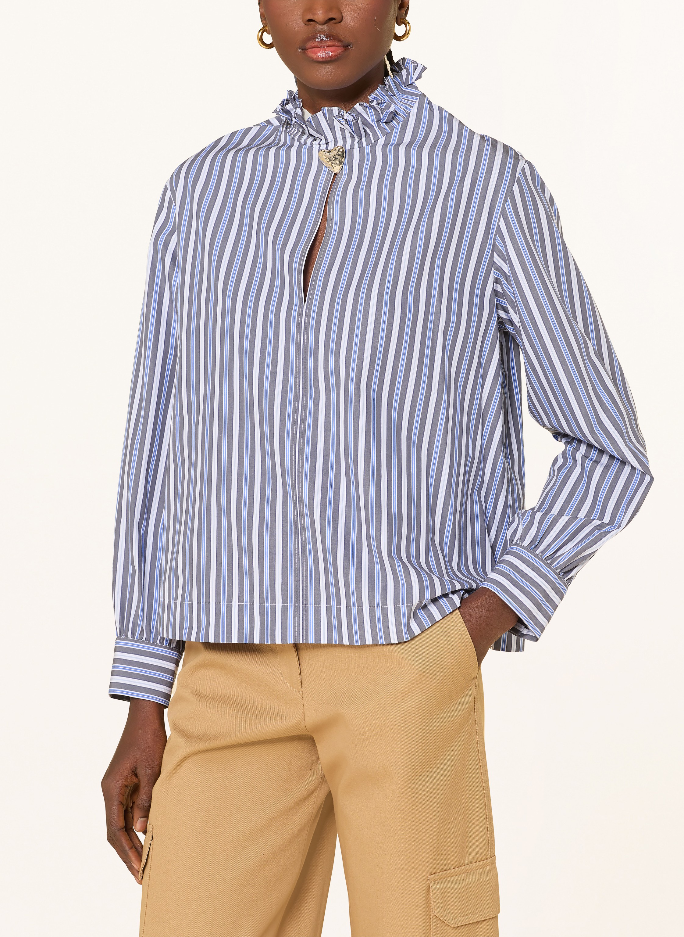 Thumbnail - Claudie Pierlot Blusenshirt blau