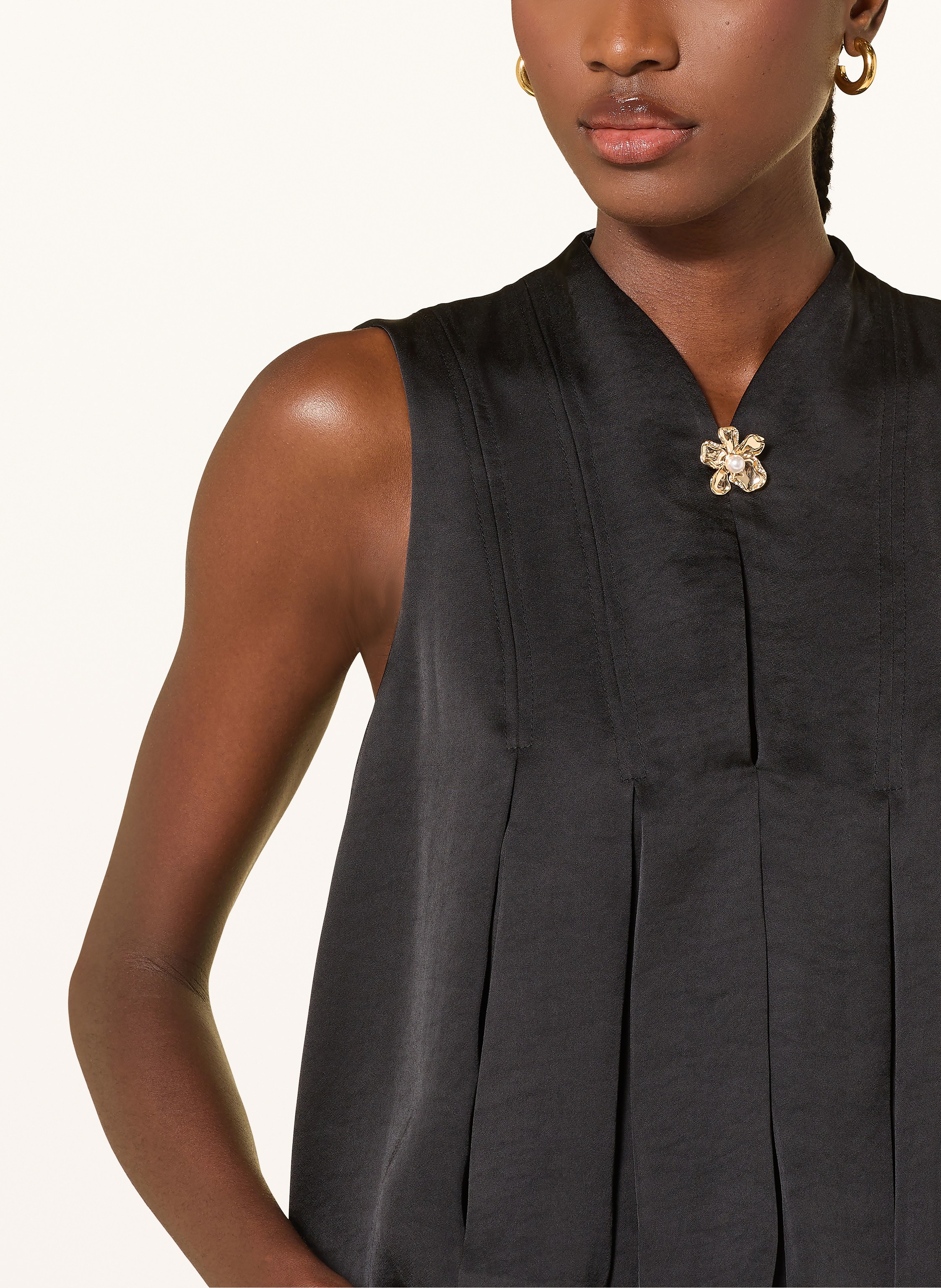 Thumbnail - Claudie Pierlot Satintop schwarz