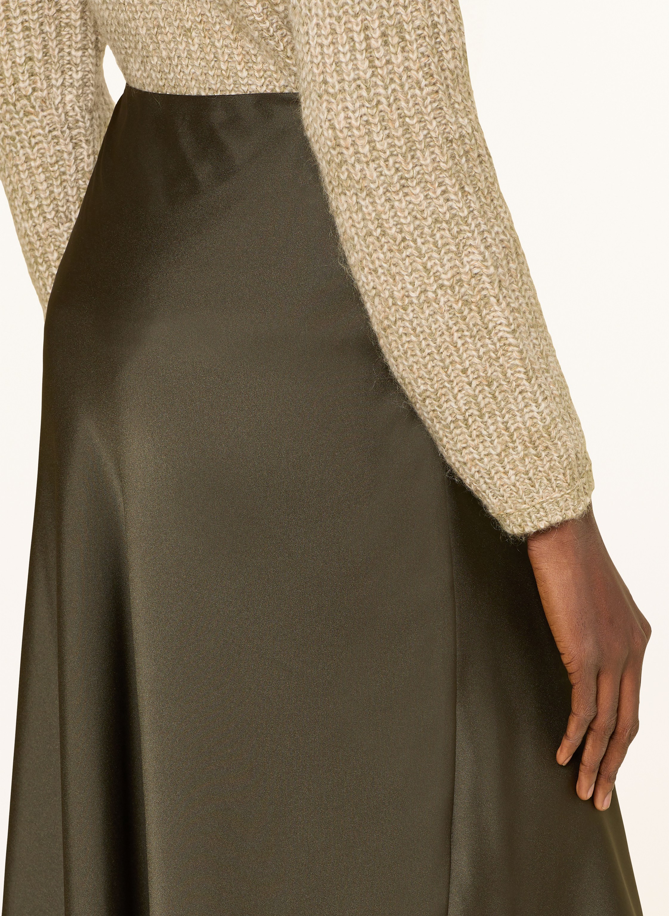 Thumbnail - Ba&Sh Satinrock Cyla Mit Spitze gruen