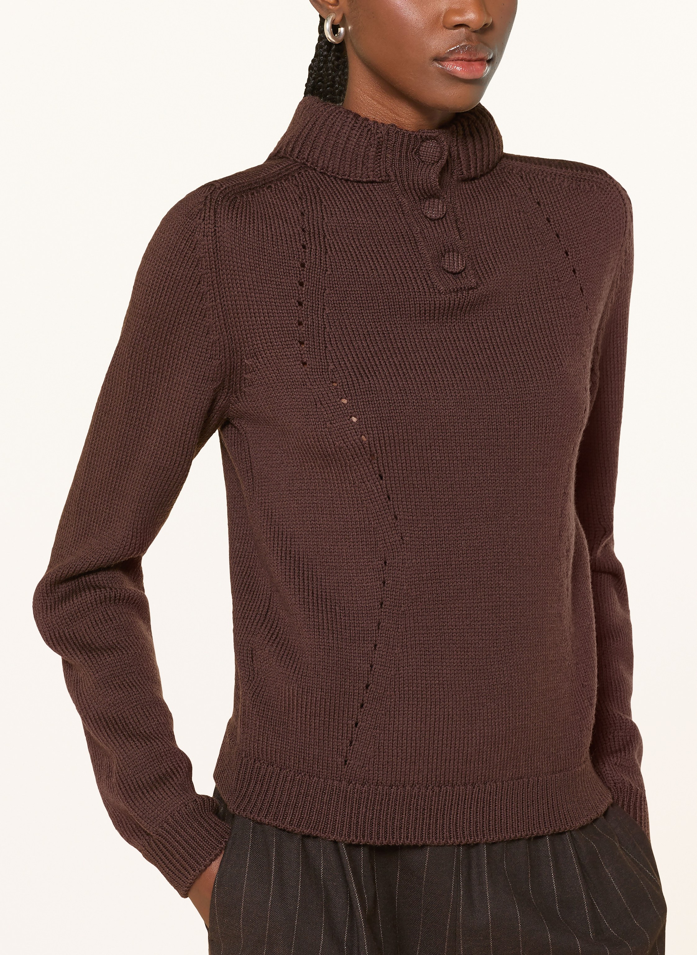 Thumbnail - Ba&Sh Rollkragenpullover Ledy braun