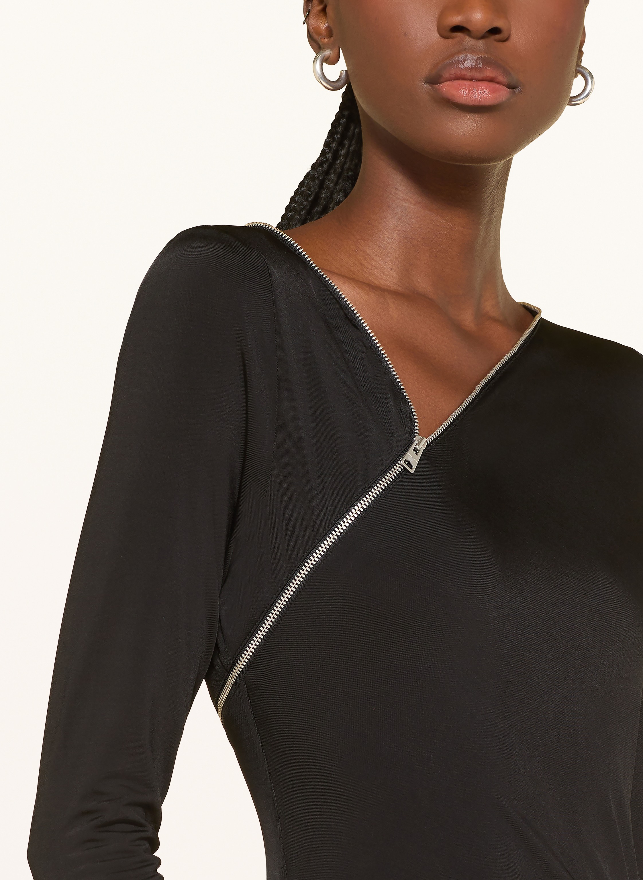 Thumbnail - Allsaints Jerseykleid Elsie schwarz