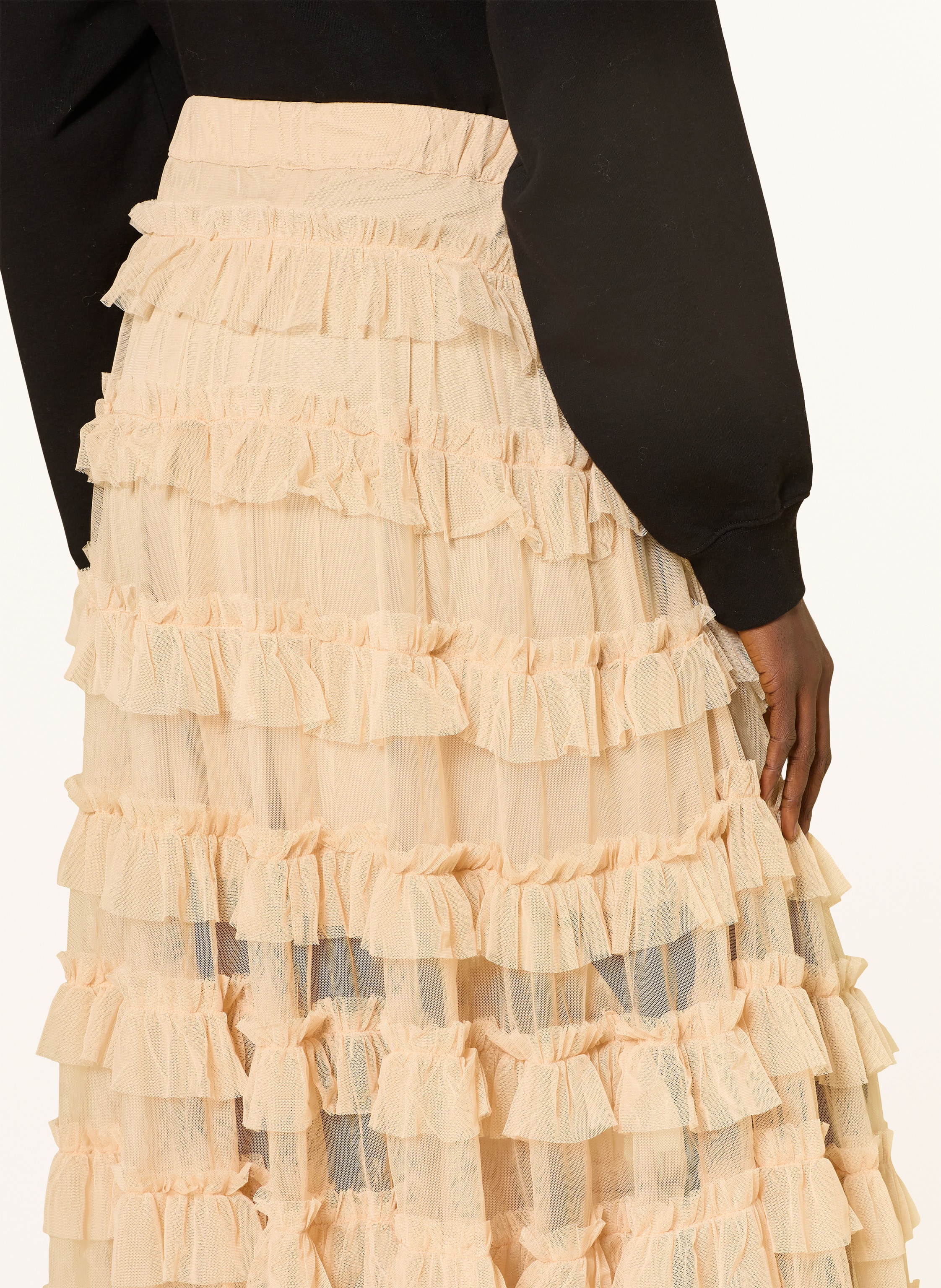 Thumbnail - Allsaints Tüllrock Mit Rüschen rosa