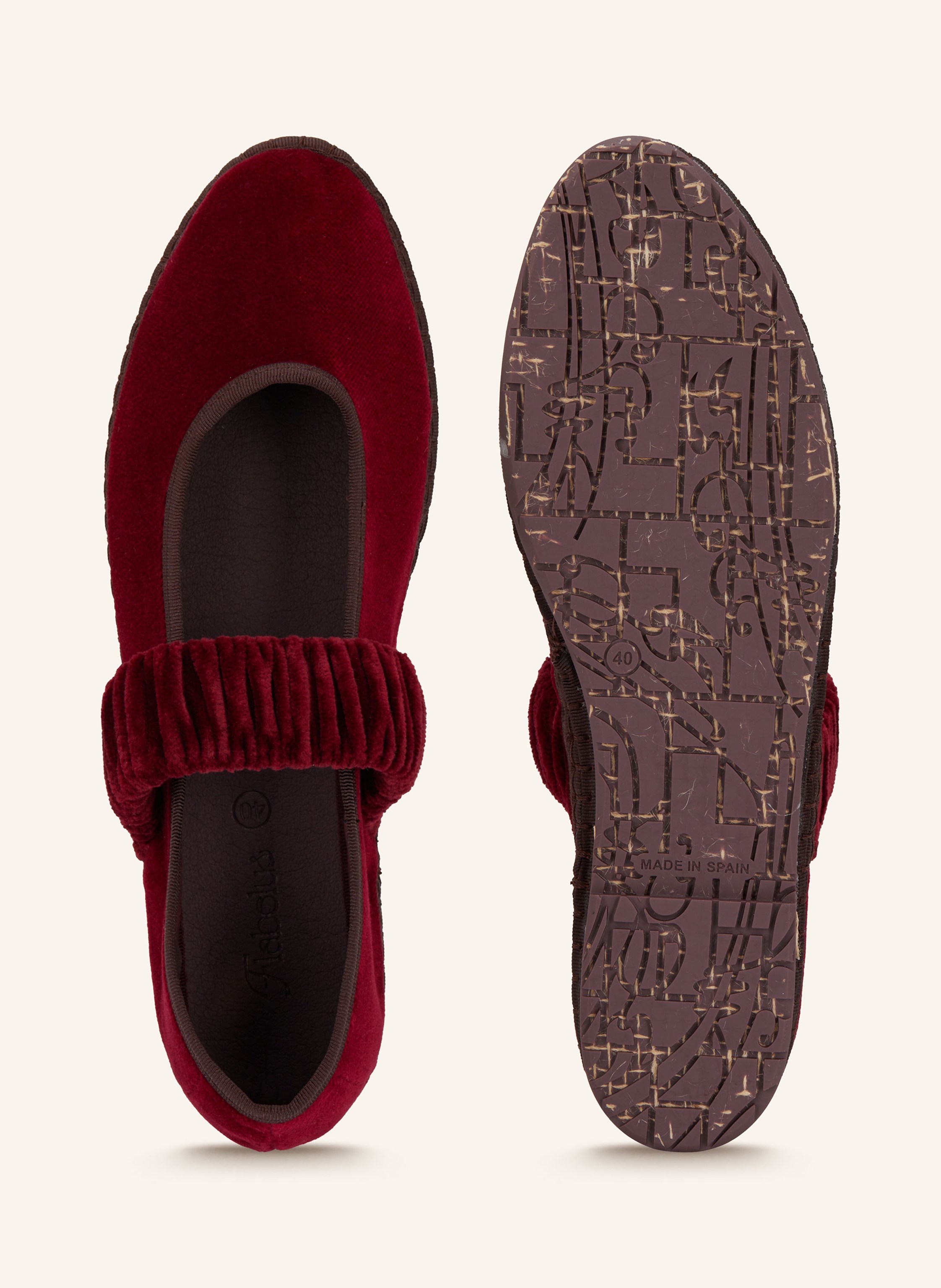 Thumbnail - Flabelus Mary-Jane-Ballerinas Mafalda rot