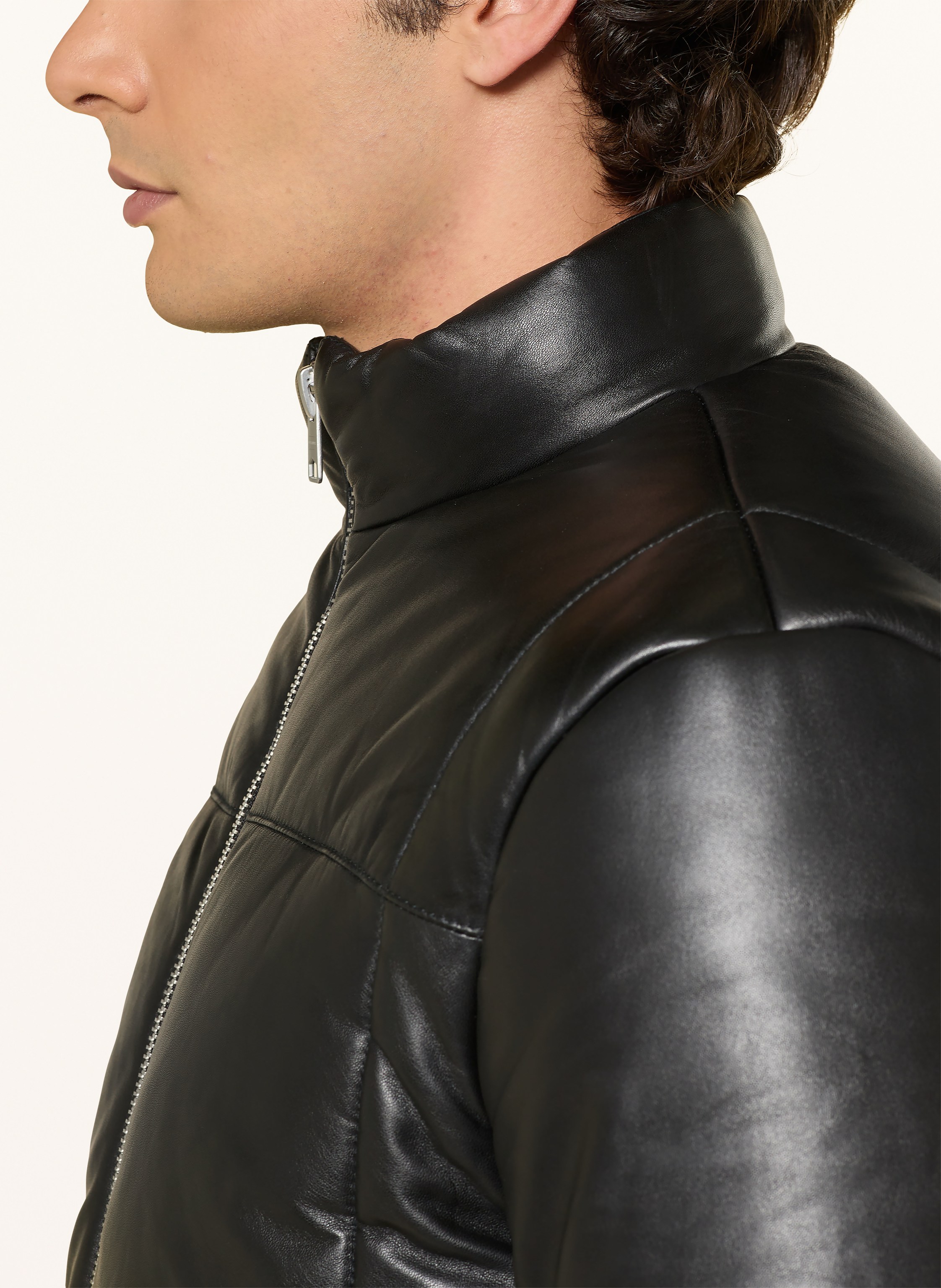 Thumbnail - Allsaints Steppjacke Furse Aus Leder schwarz