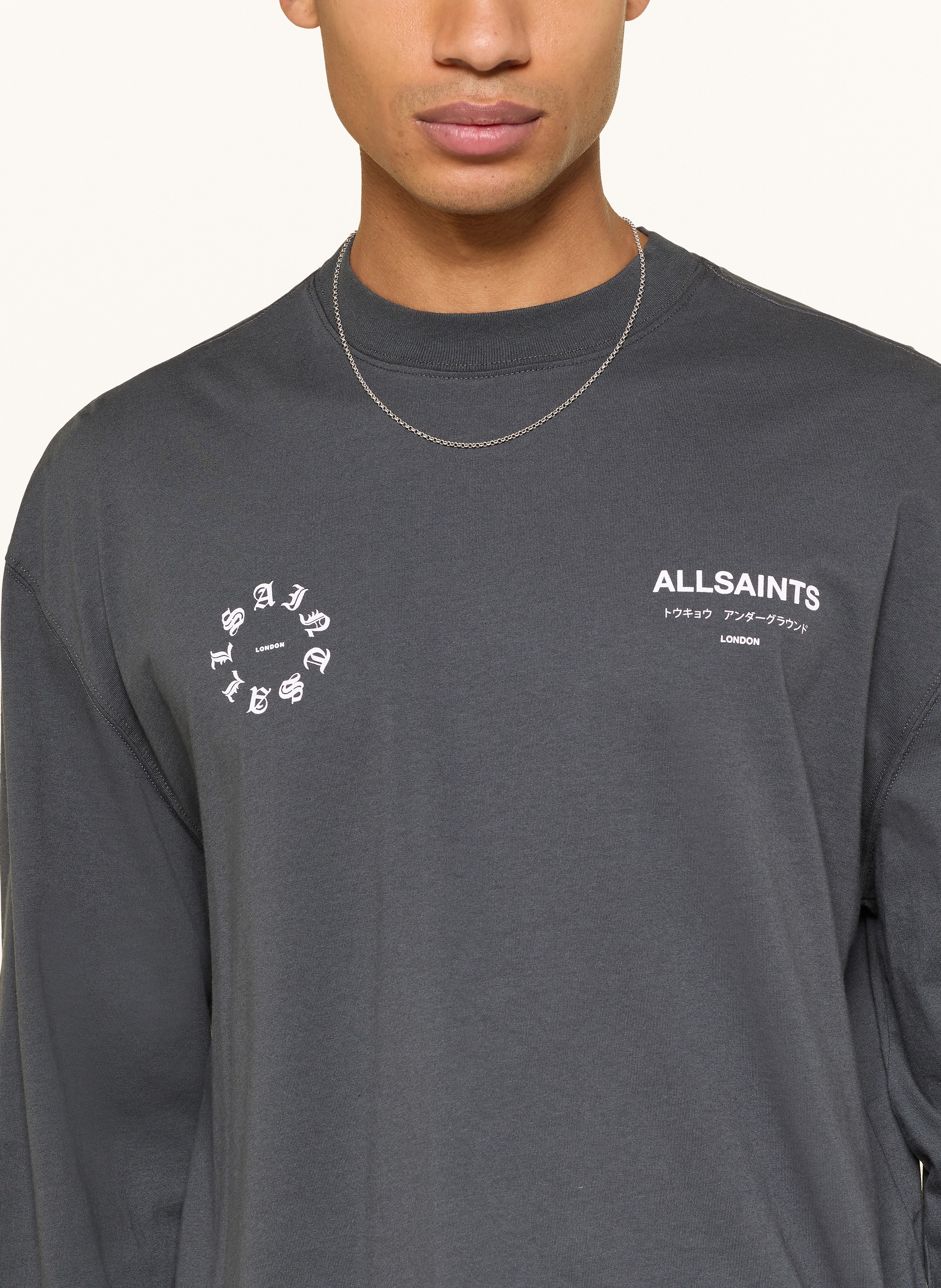Thumbnail - Allsaints Longsleeve Kindred schwarz