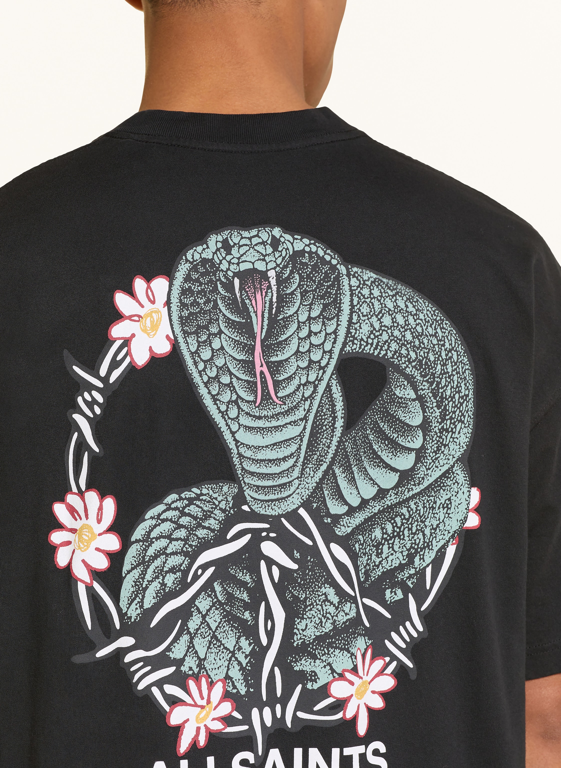 Thumbnail - Allsaints T-Shirt Snakebite schwarz
