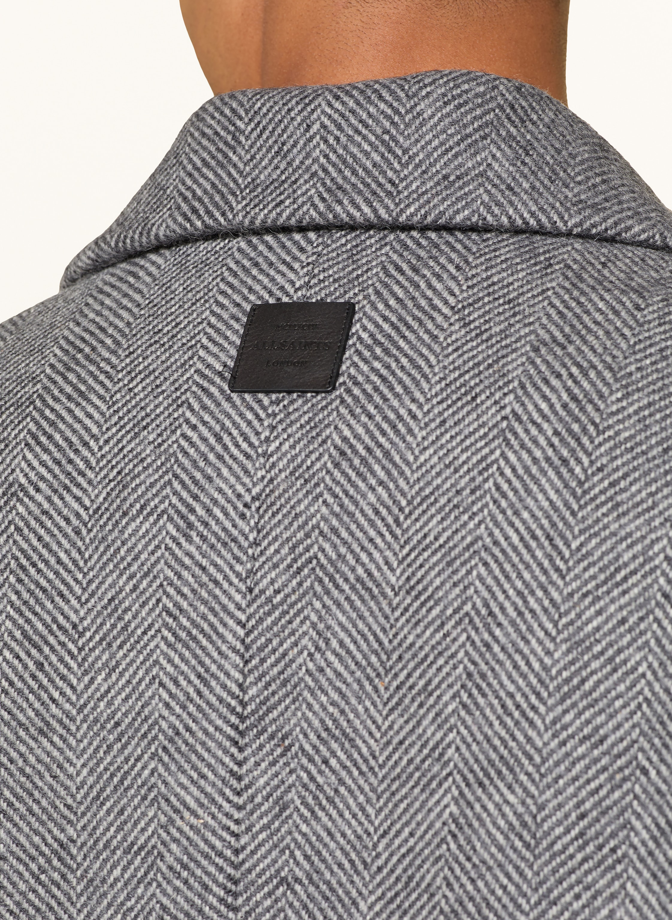 Thumbnail - Allsaints Wollmantel Ezra schwarz