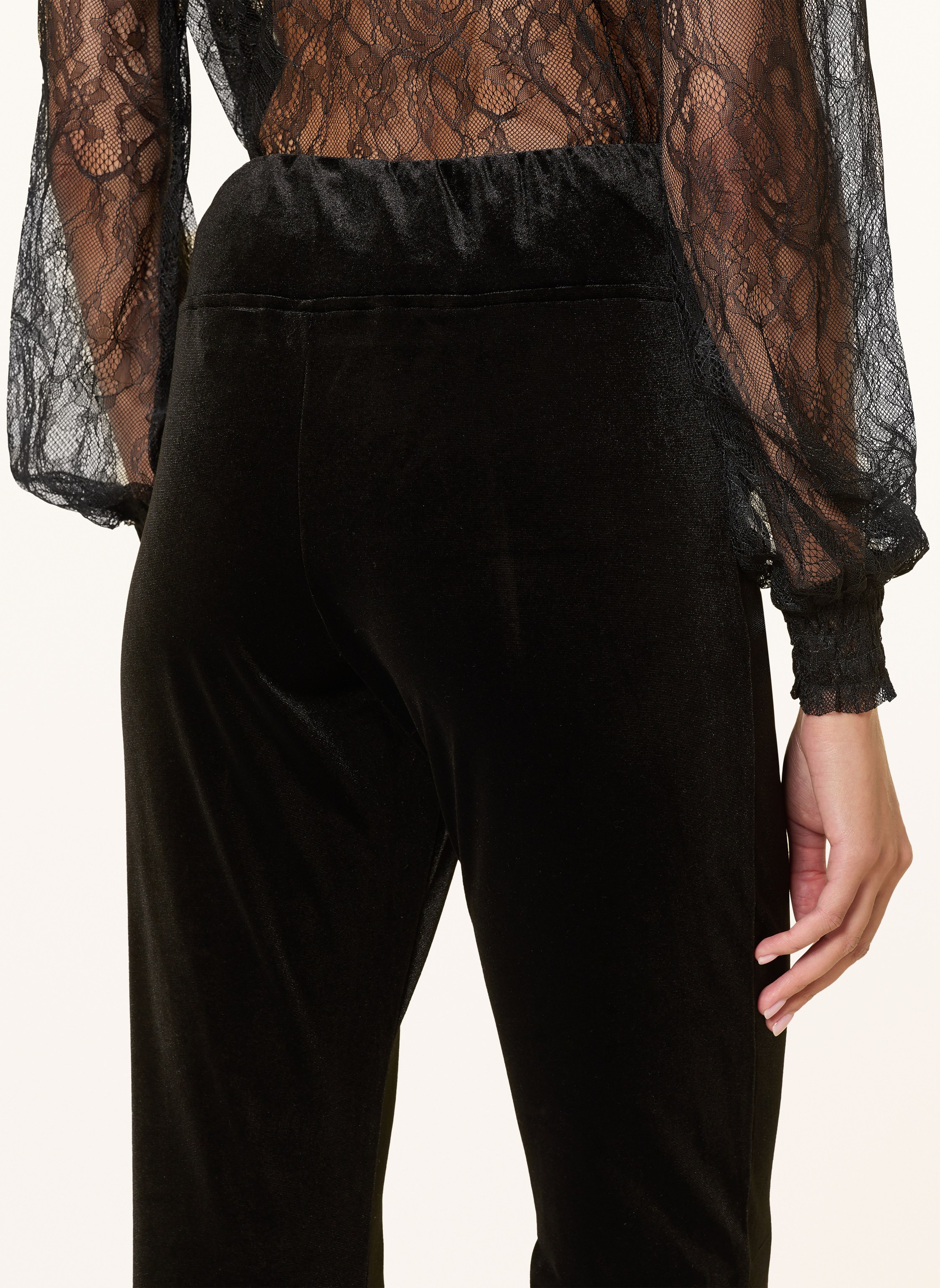 Thumbnail - Allsaints Samthose Zanni schwarz