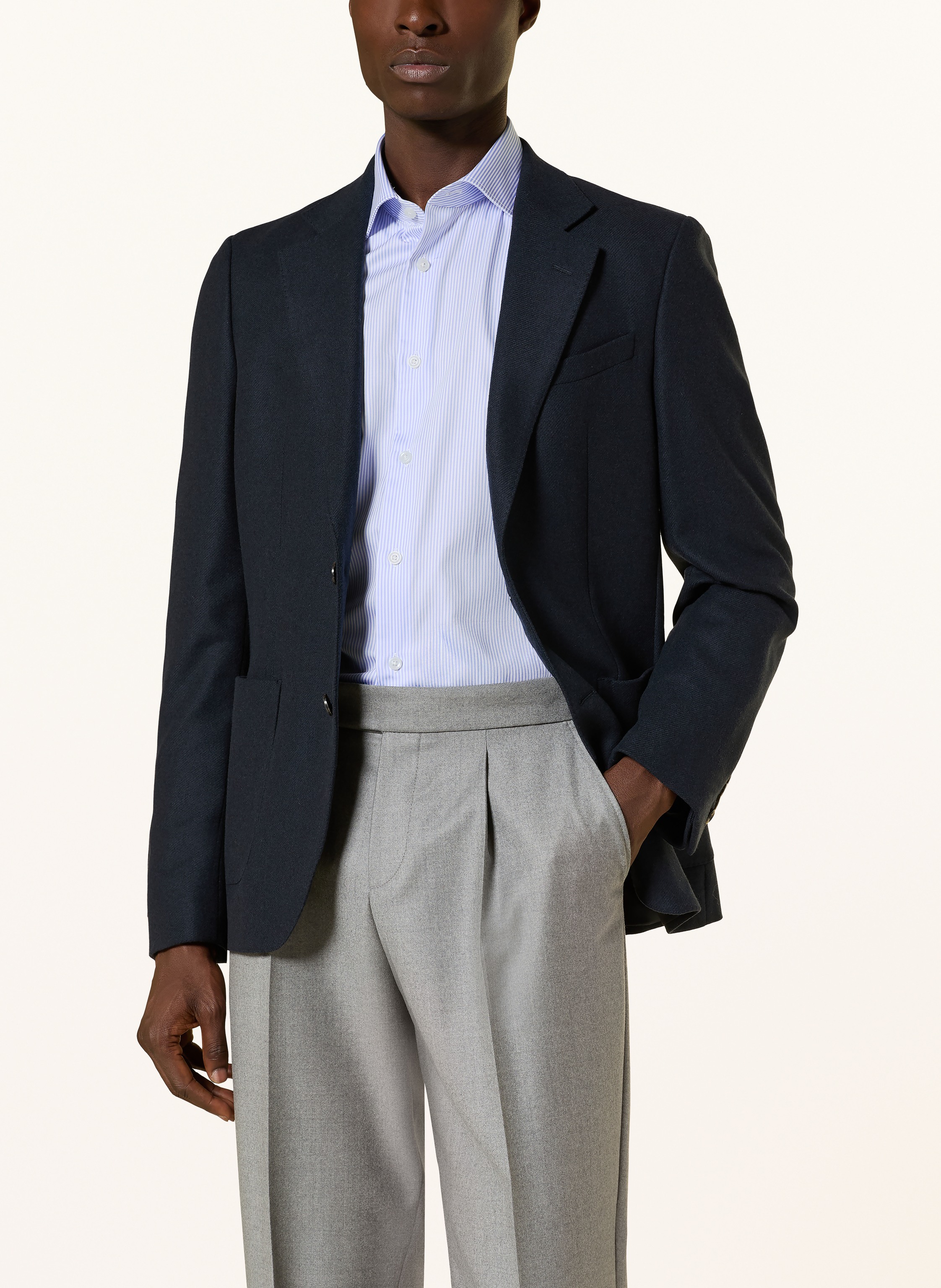 Thumbnail - Reiss Hemd Remote Bengal Slim Fit blau