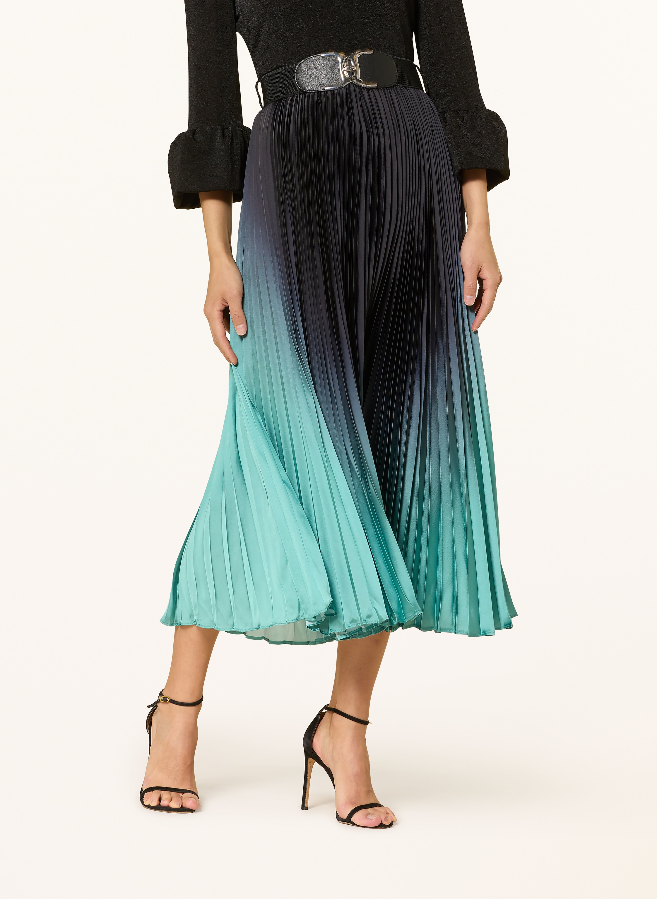 Thumbnail - Phase Eight Cocktailkleid Meloni Im Materialmix schwarz