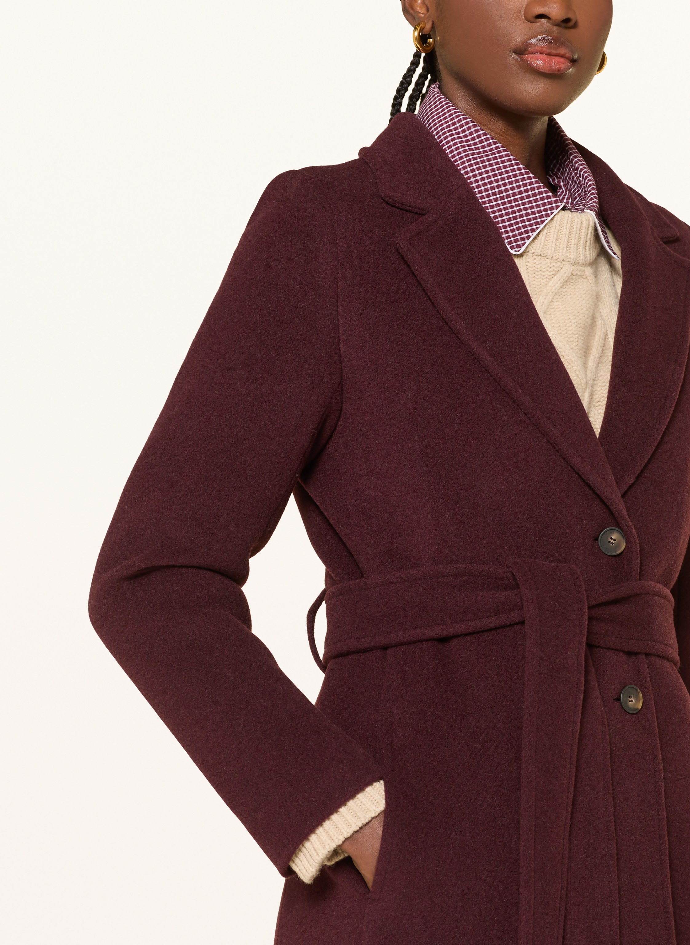 Thumbnail - Claudie Pierlot Wollmantel rot