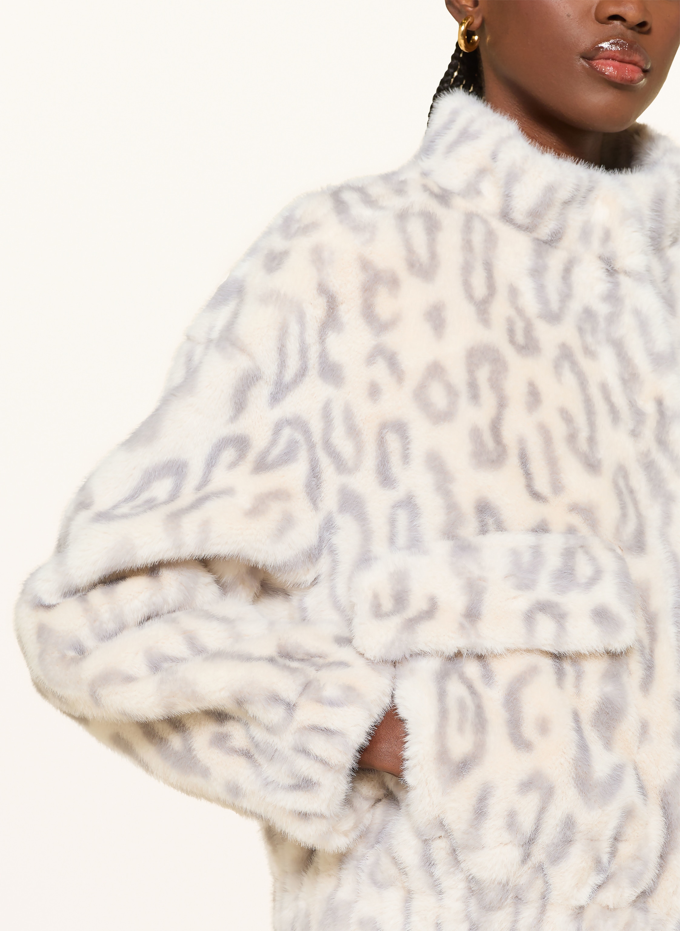 Thumbnail - Ba&Sh Kunstfell-Jacke Saros weiss