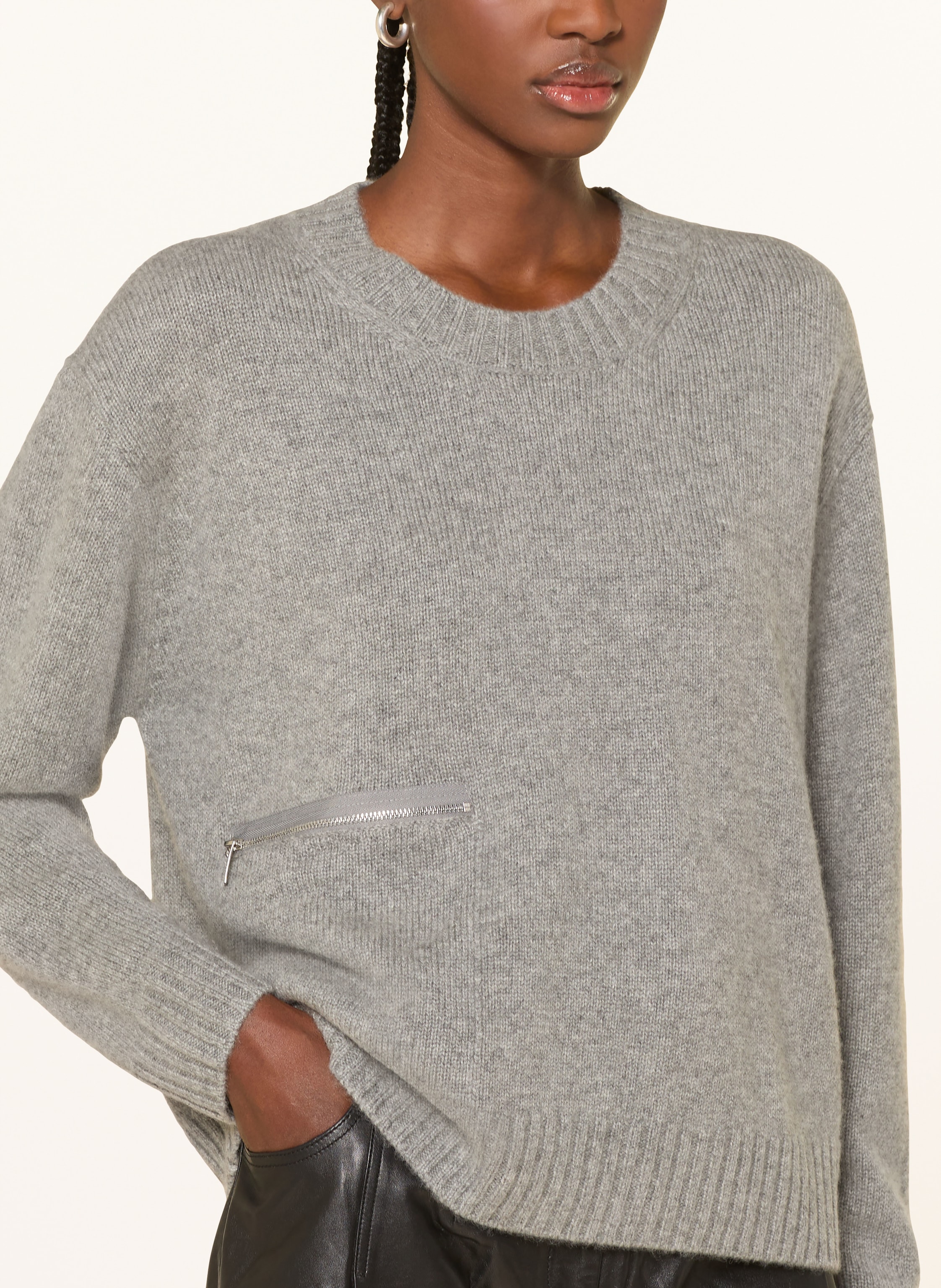 Thumbnail - Ba&Sh Cashmere-Pullover Cesnik grau