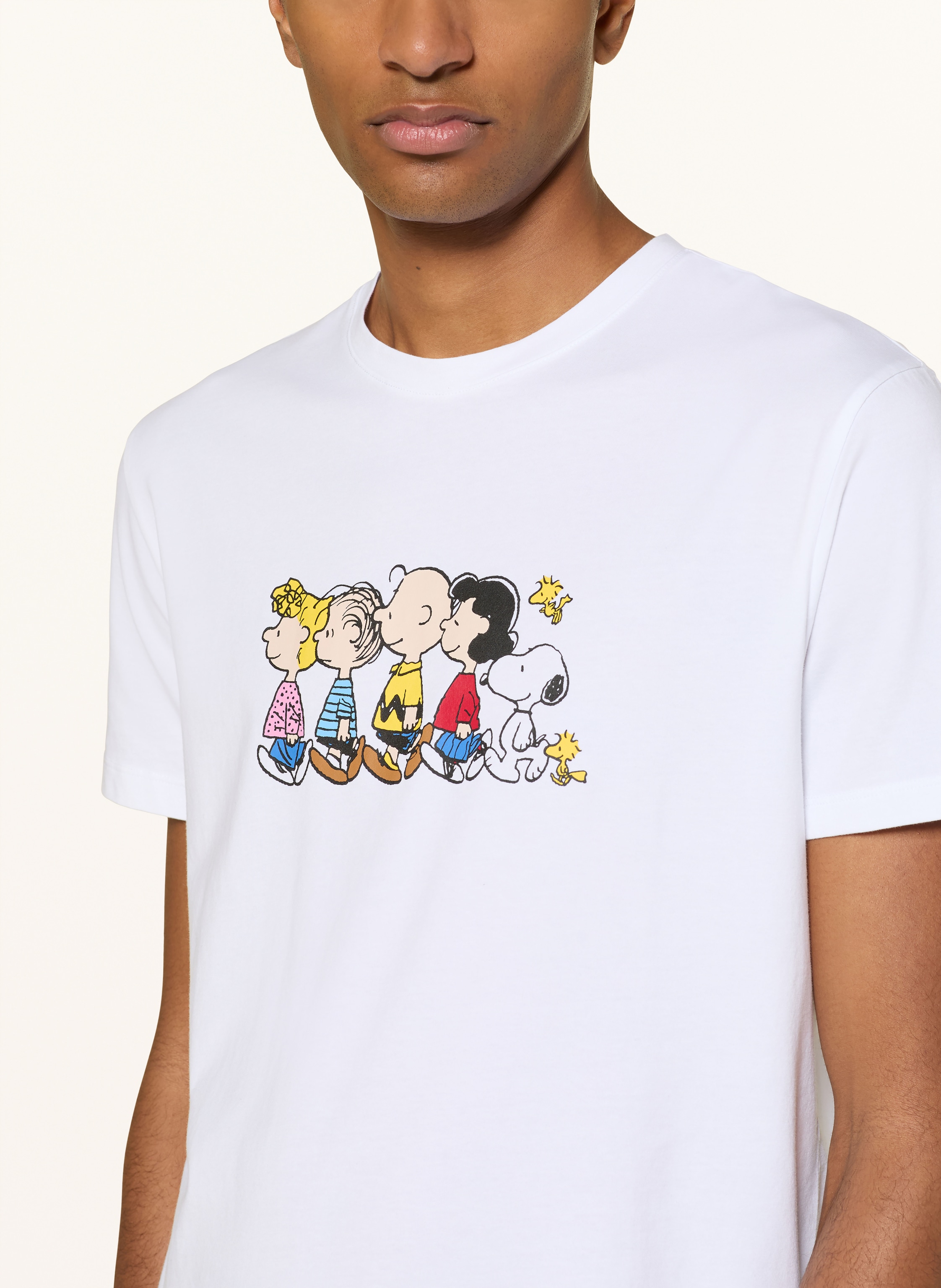 Thumbnail - Mey Schlafshirt Serie Mey × Peanuts weiss