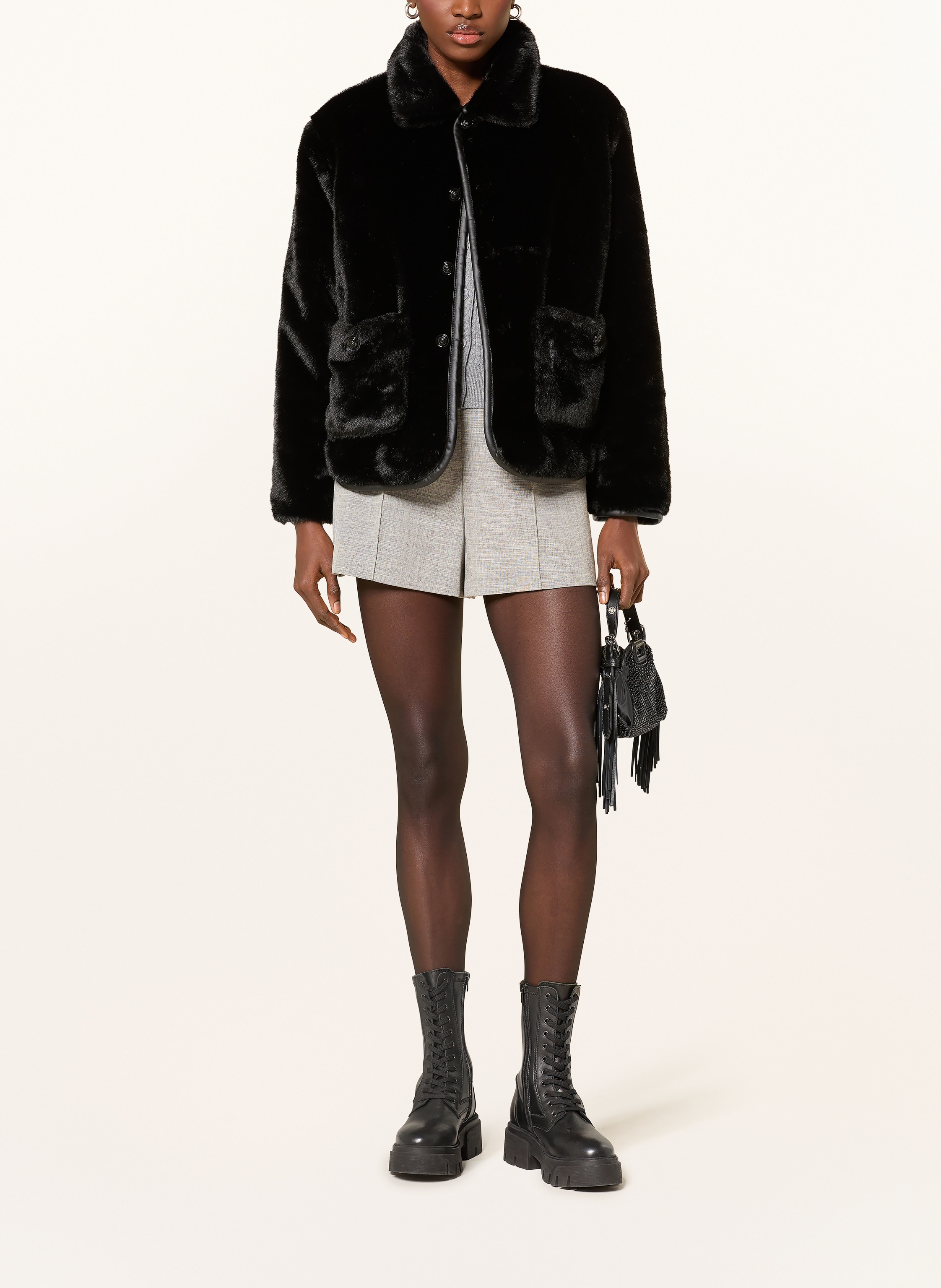 Thumbnail - Maje Steppjacke Zum Wenden schwarz