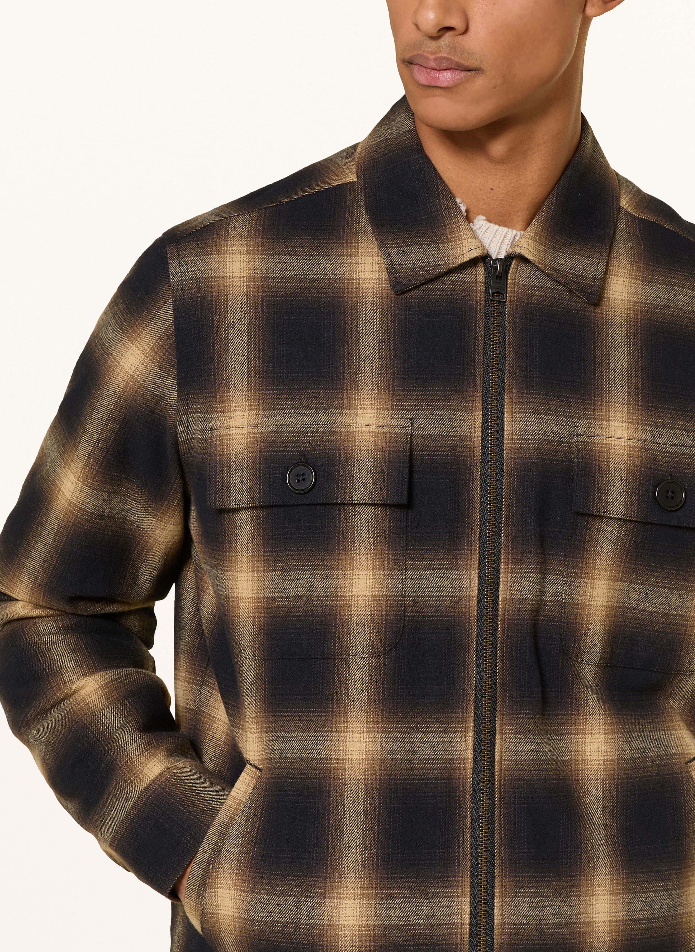 Thumbnail - Allsaints Overjacket Mathers braun