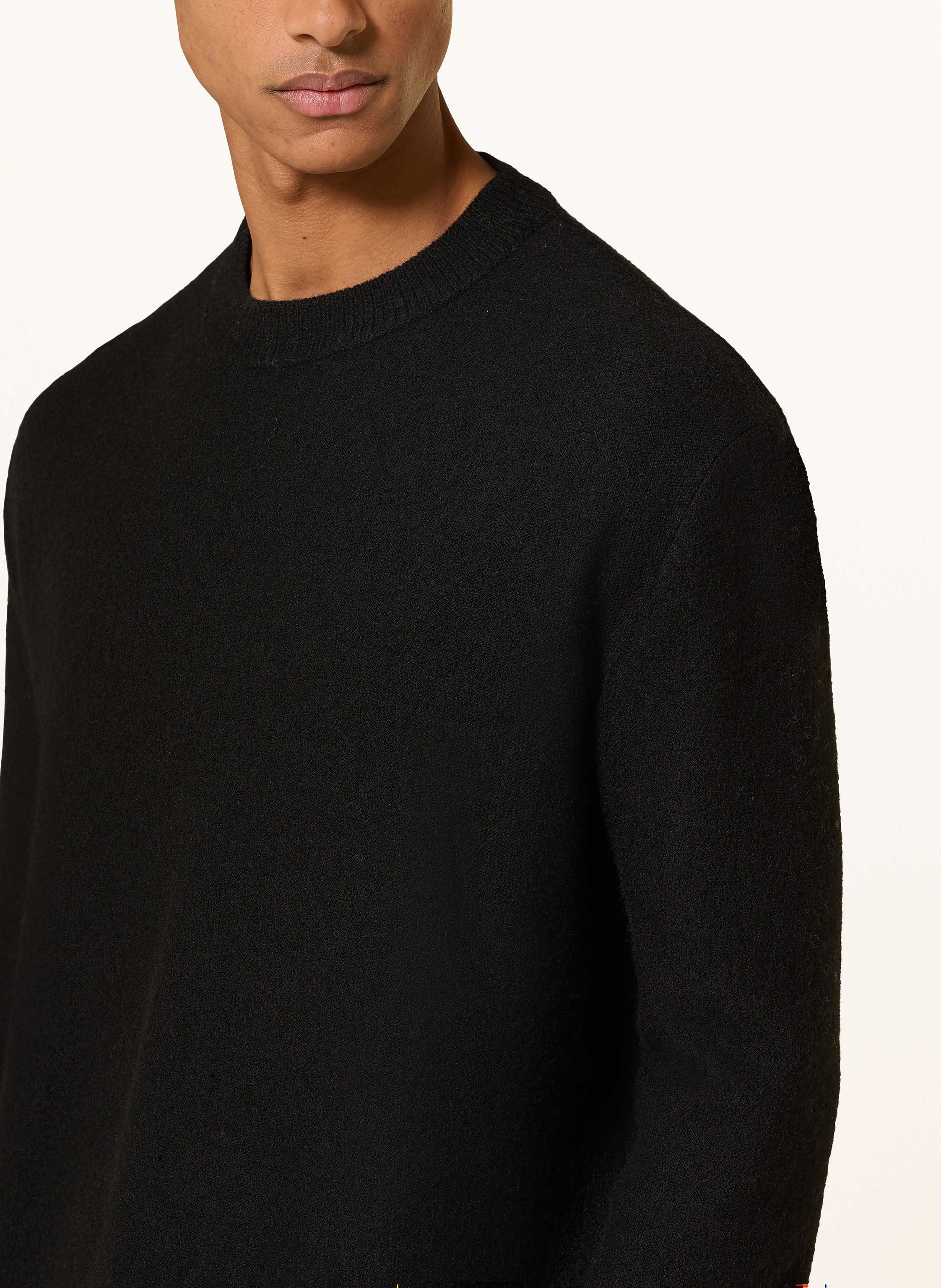 Thumbnail - Allsaints Pullover Marko Aus Merinowolle schwarz