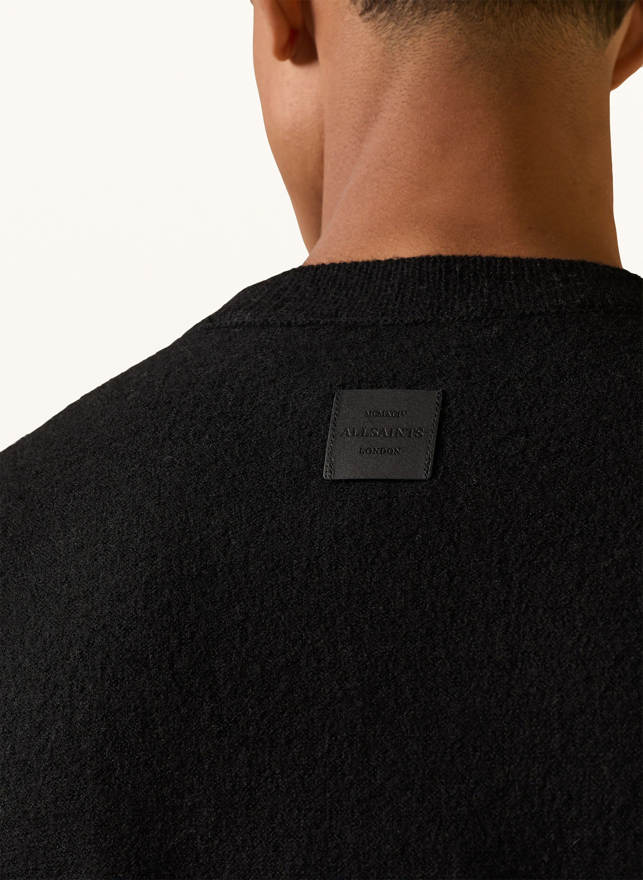 Thumbnail - Allsaints Pullover Marko Aus Merinowolle schwarz