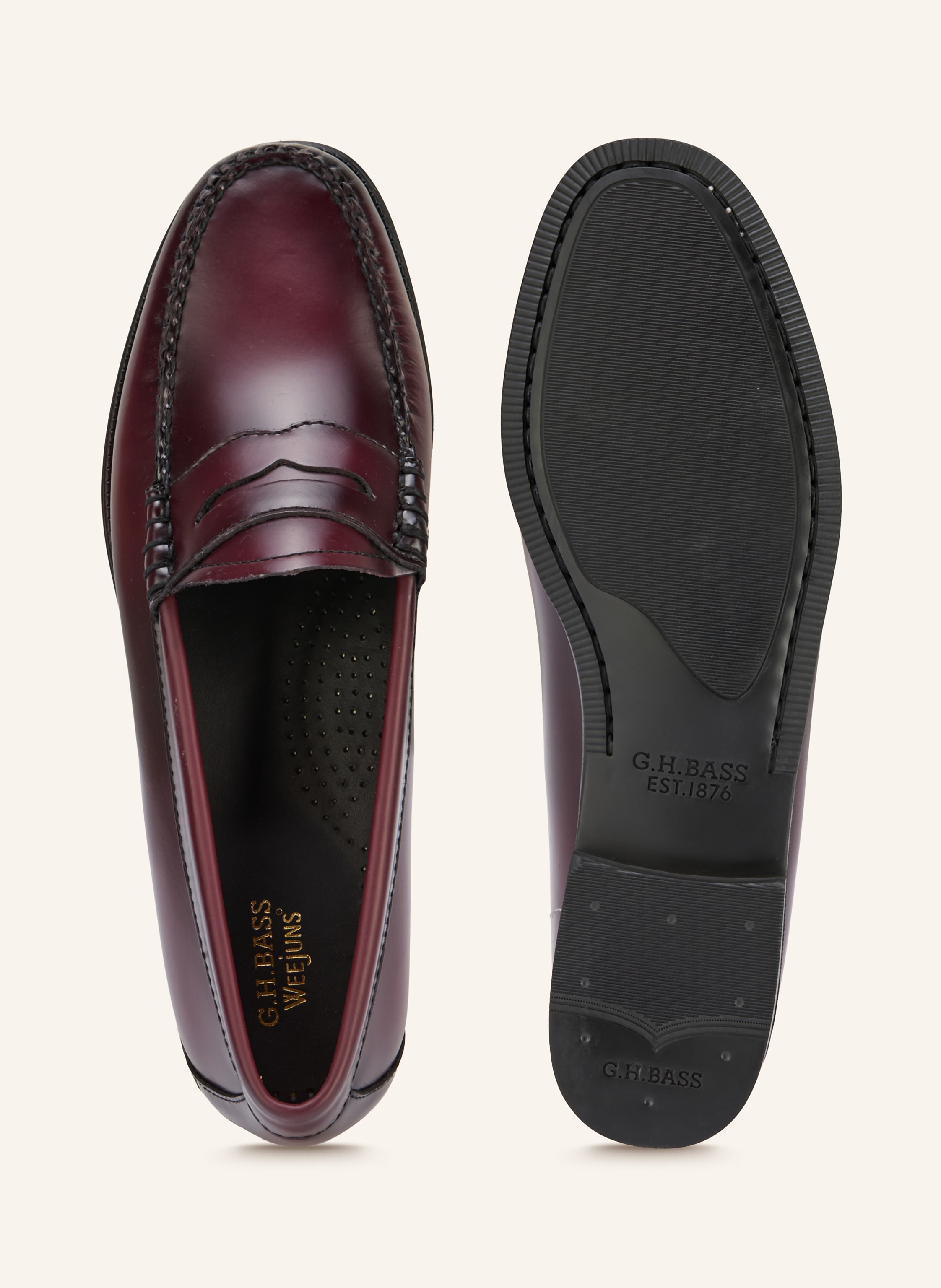 Thumbnail - G.H.Bass Penny-Loafer Weejun Ii rot